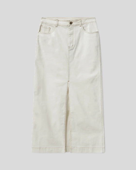 H2O Fagerholt Classic Jeans Skirt Cream White