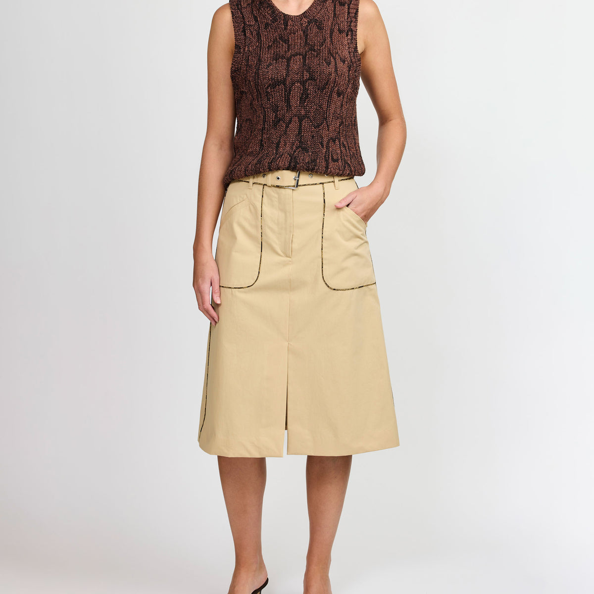 スカート Dries Van Noten 2024SS Shirty Skirt FR38 0030_4c716706-8113-4e4f-8530-