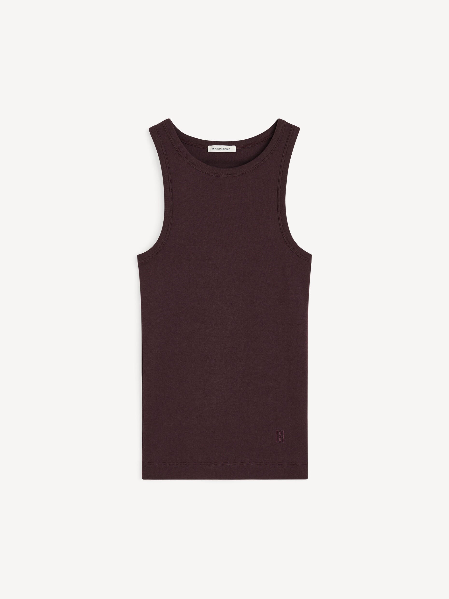 By Malene Birger Aubergine Mani Tank