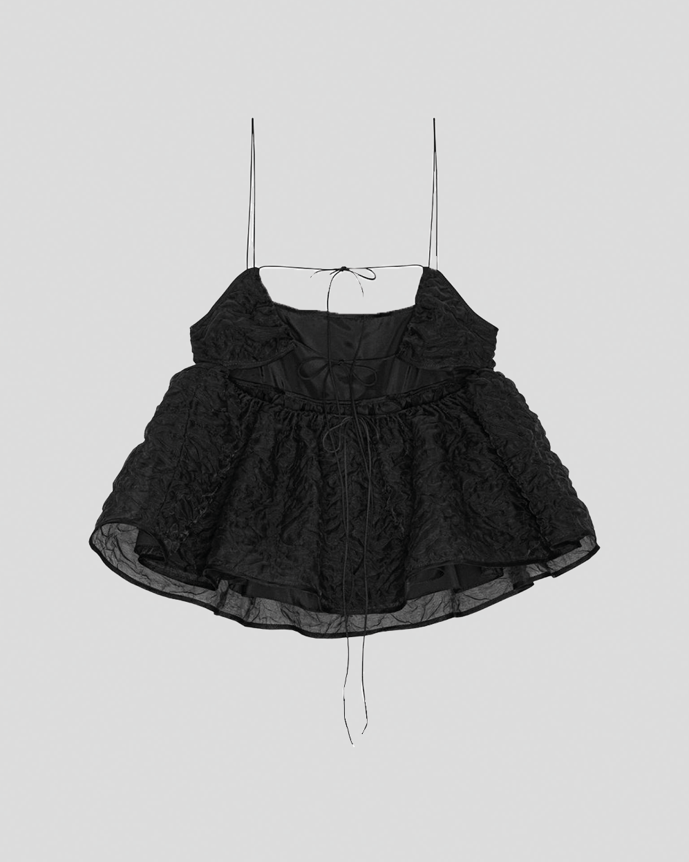 Cecilie Bahnsen Selena Black Top | Peplum | Justerbar — FF2 Cecilie Bahnsen Selena Black Top | Peplum | Justerbar — FF2