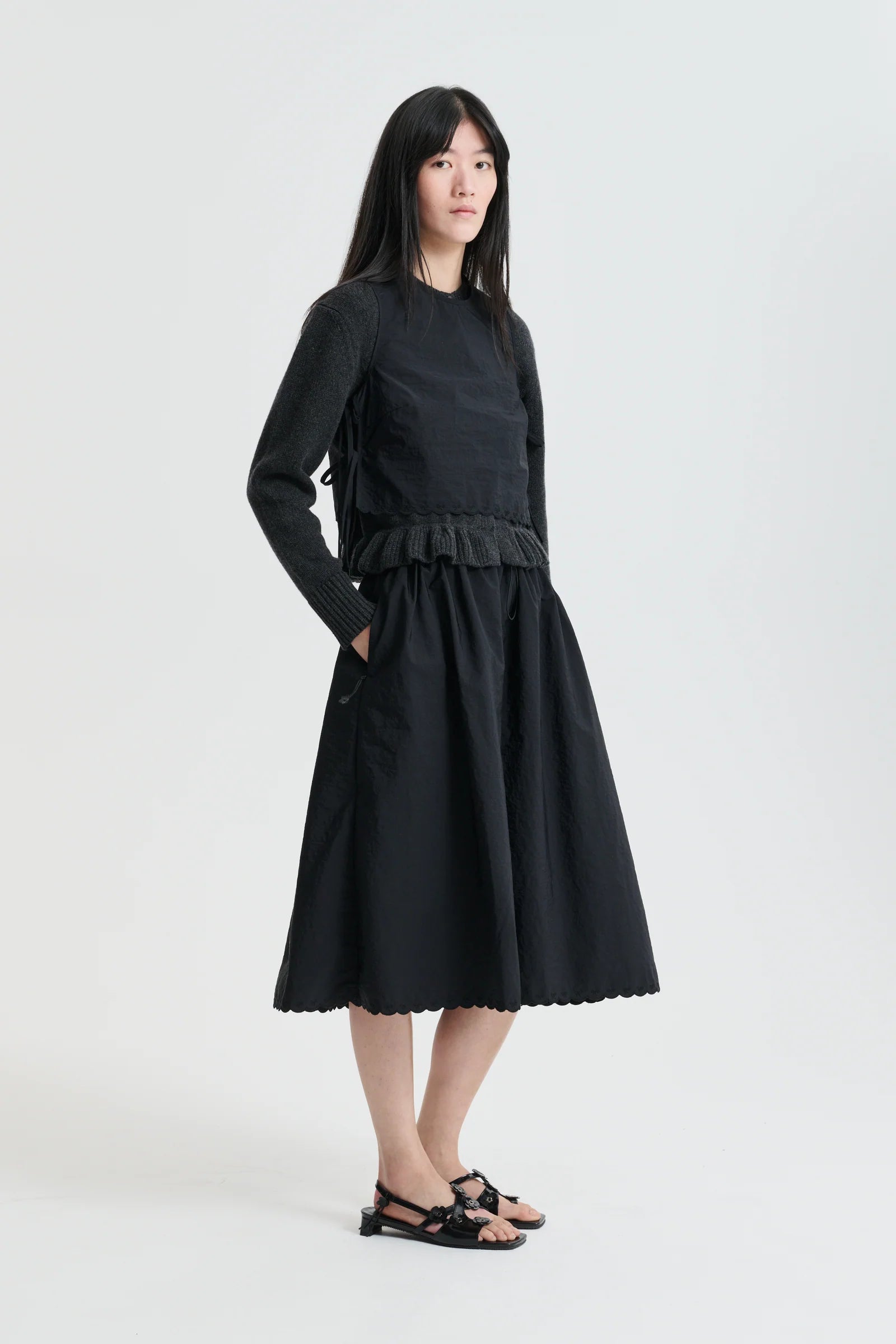 Cecilie Bahnsen Black Fiella Skirt