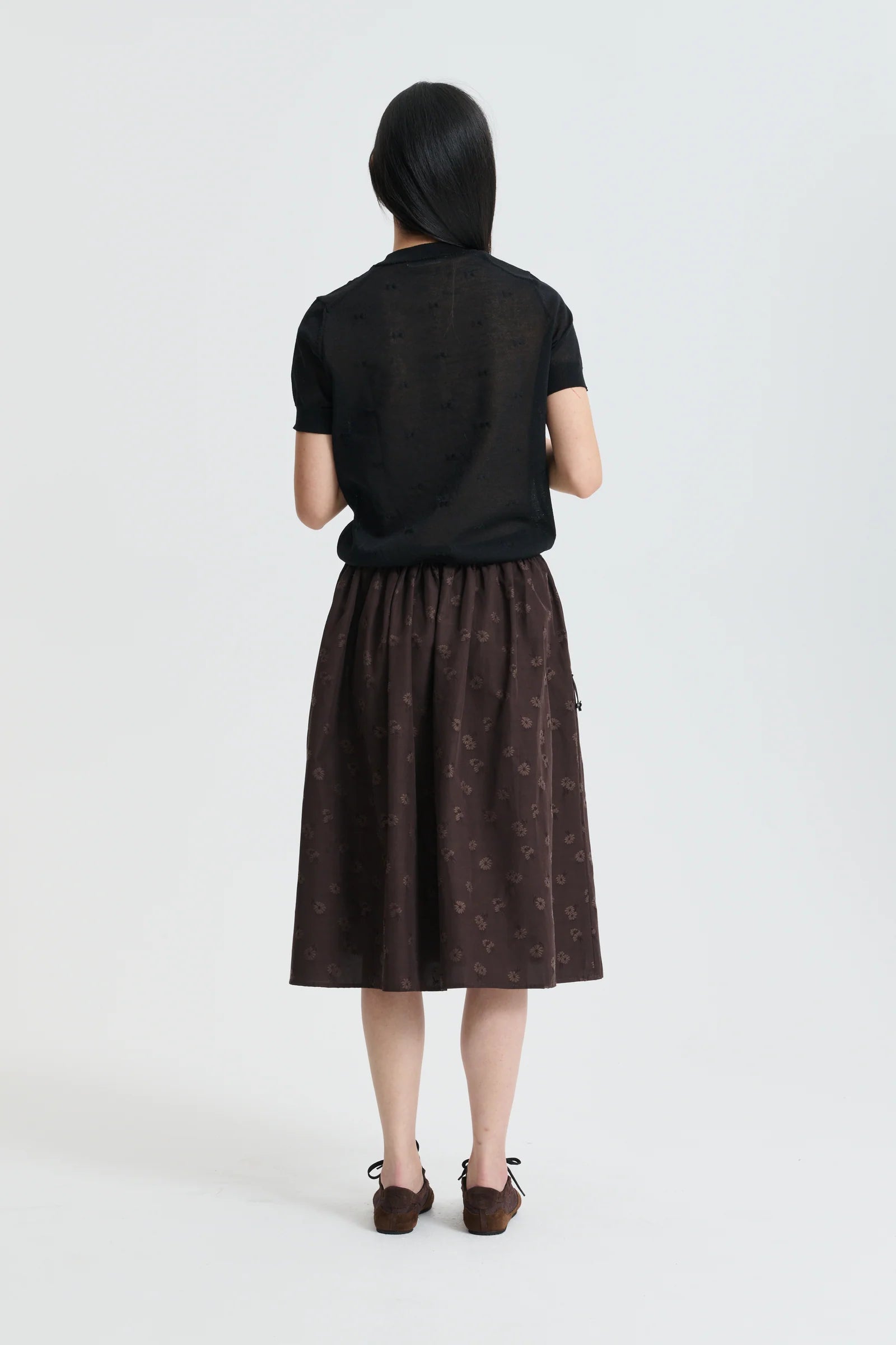 Cecilie Bahnsen Brown Fiella Skirt
