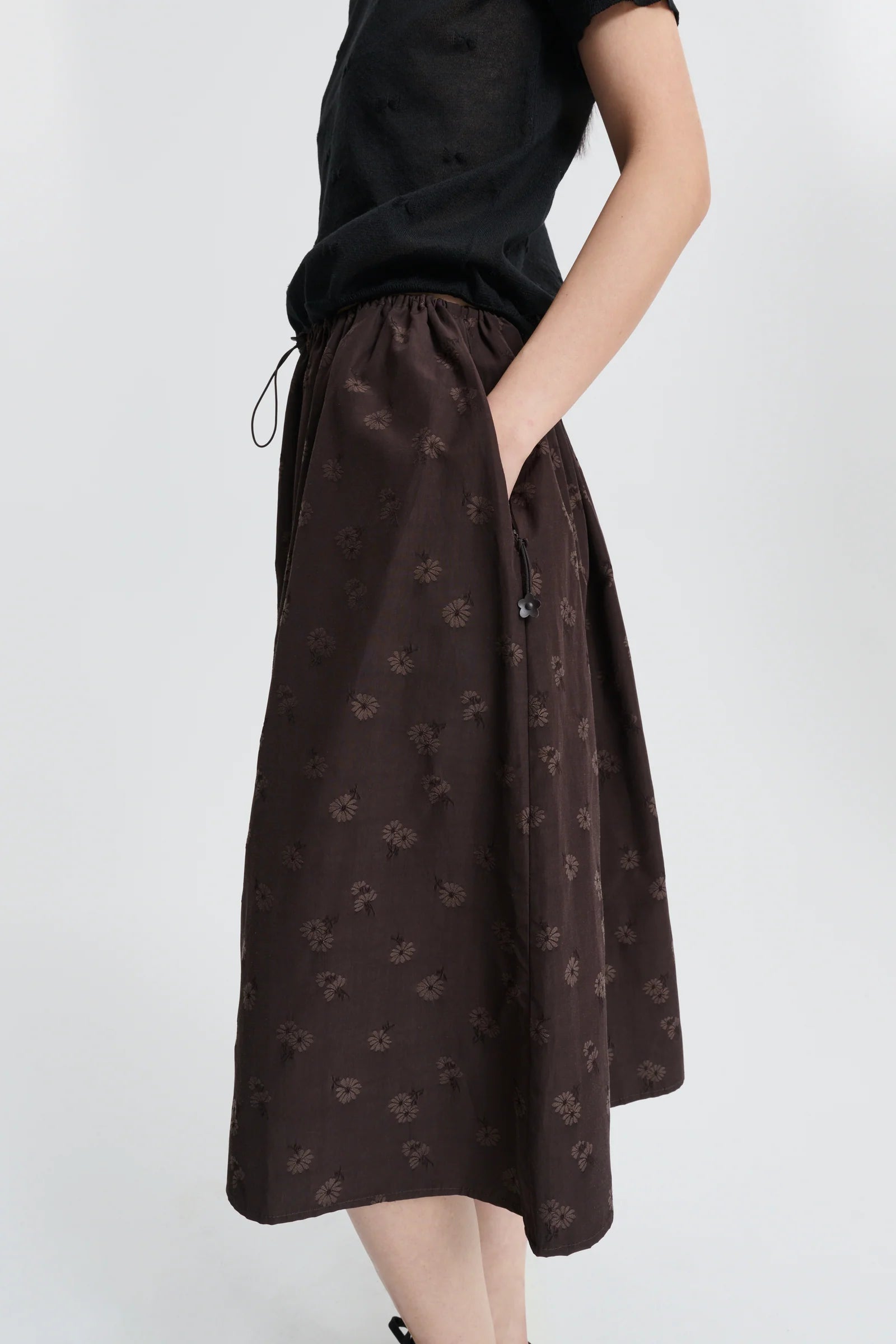 Cecilie Bahnsen Brown Fiella Skirt