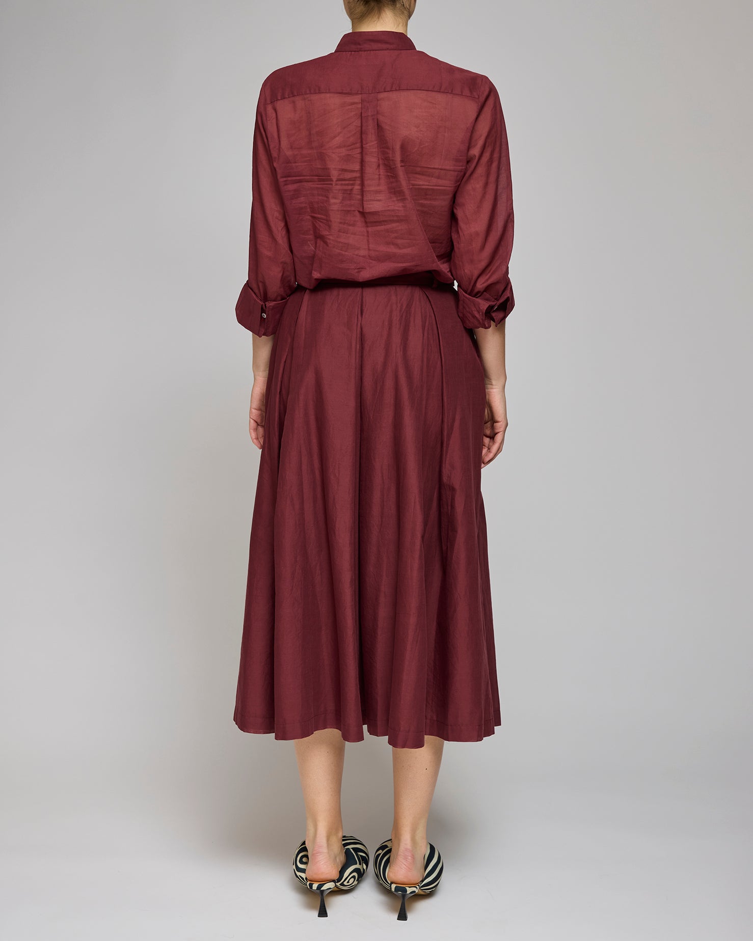 Rika Studio Bordeaux Rose Skirt Tie