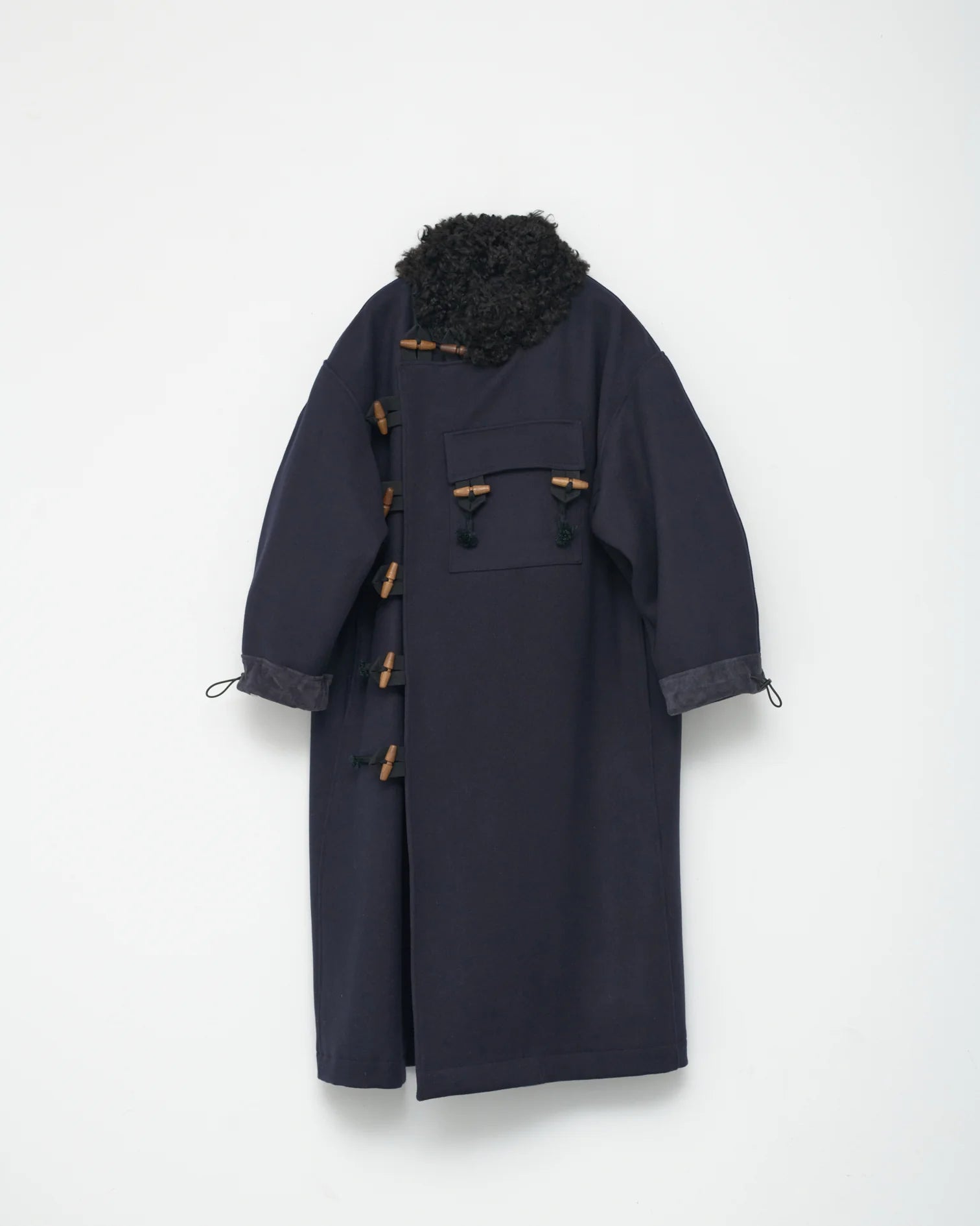 Af Agger Hainsworth Wool Oficer Coat Navy