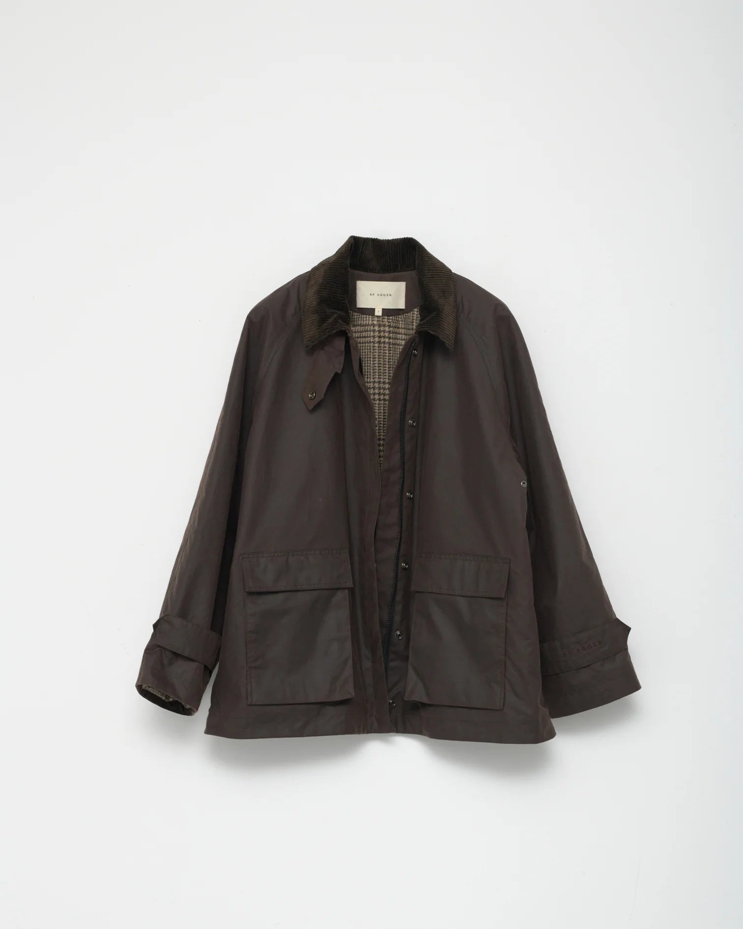 Af Agger Oilskin Mac Jacket Brown