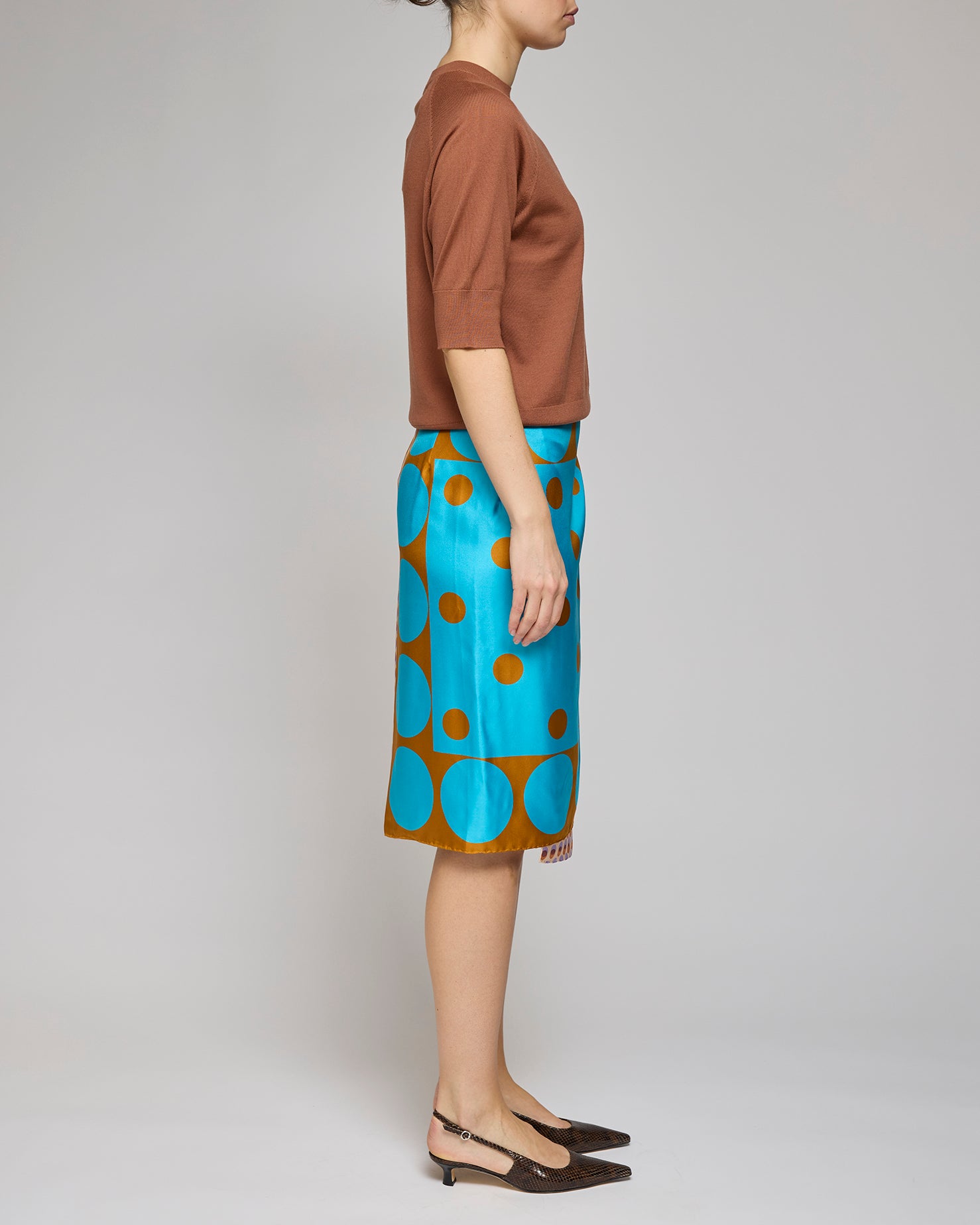Dries Van Noten Dessin Scarfy Skirt