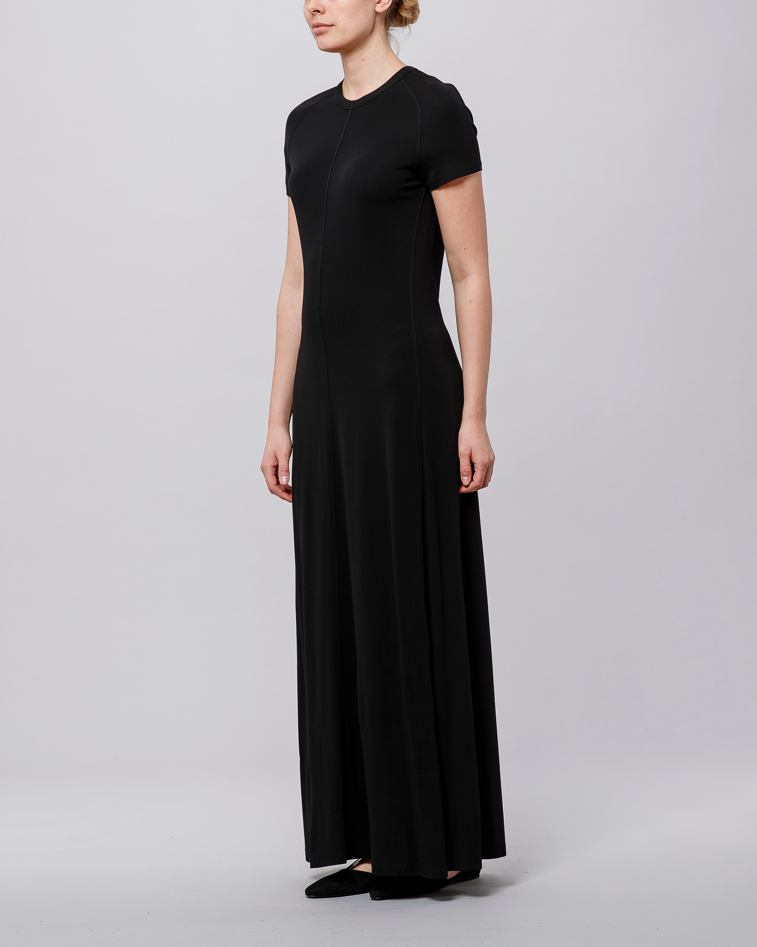 Toteme Black Fluid Jersey Dress