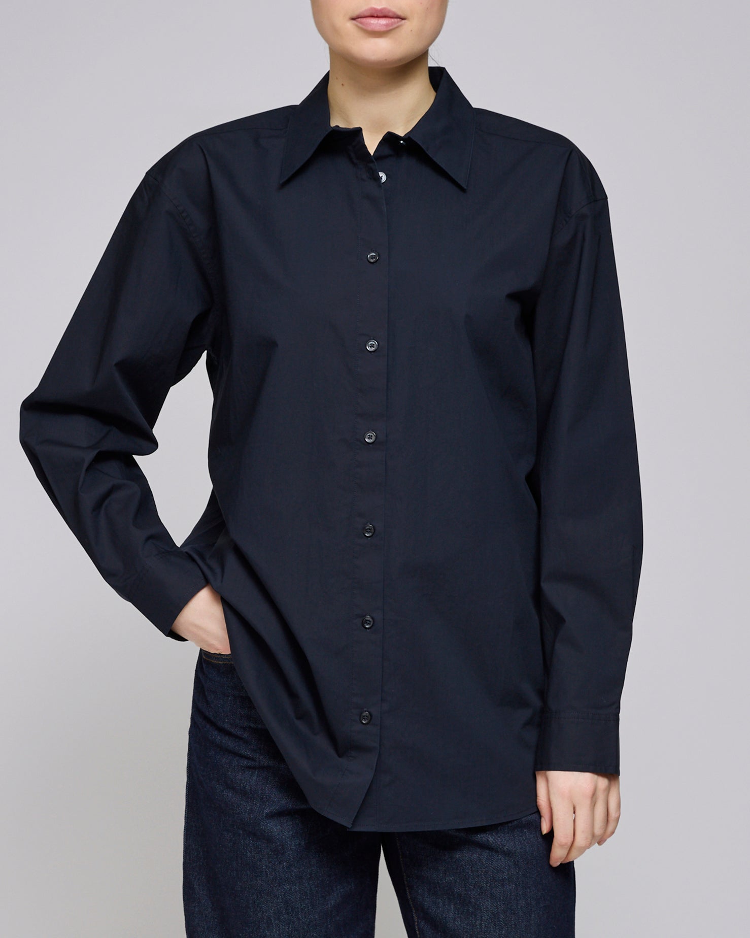 Toteme Midnight Classic Tumbled Shirt