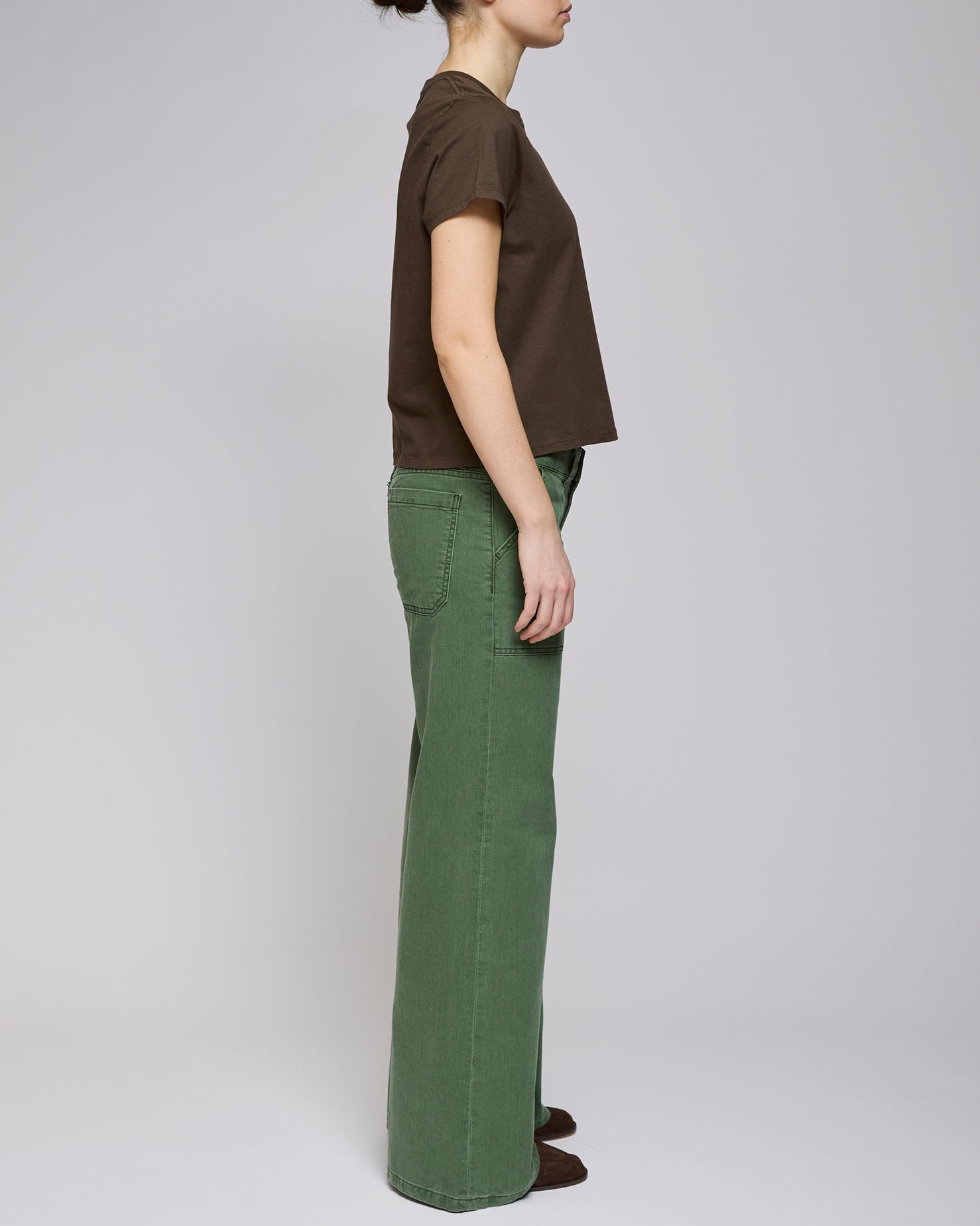 Jeanerica Chevron Green Guell Jeans