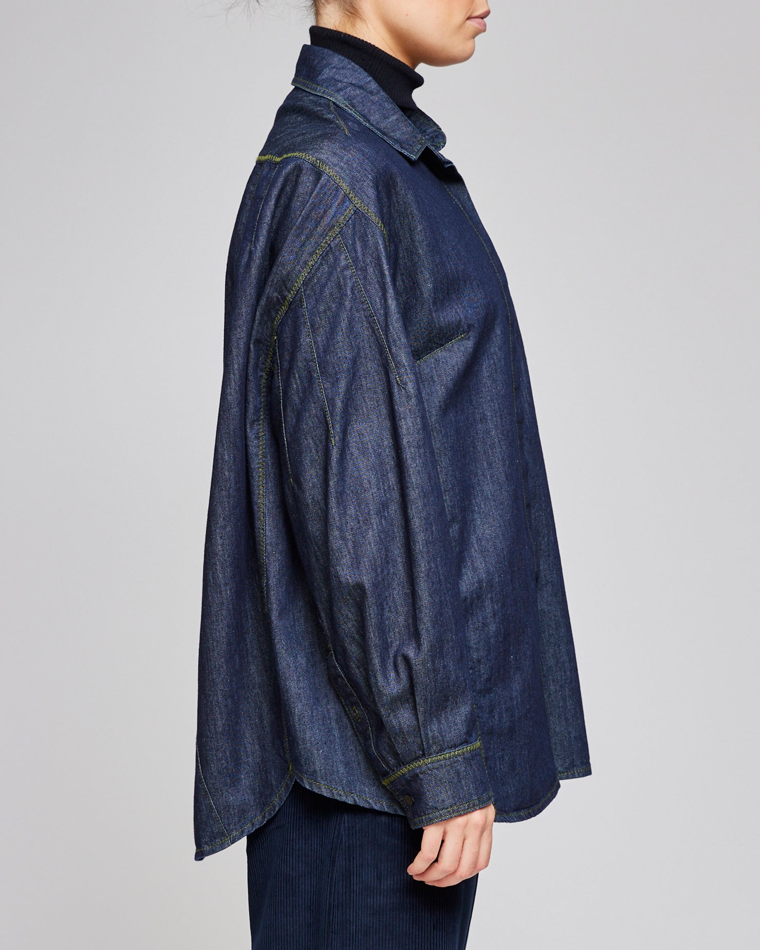 Dries Van Noten Indigo Camis Shirt