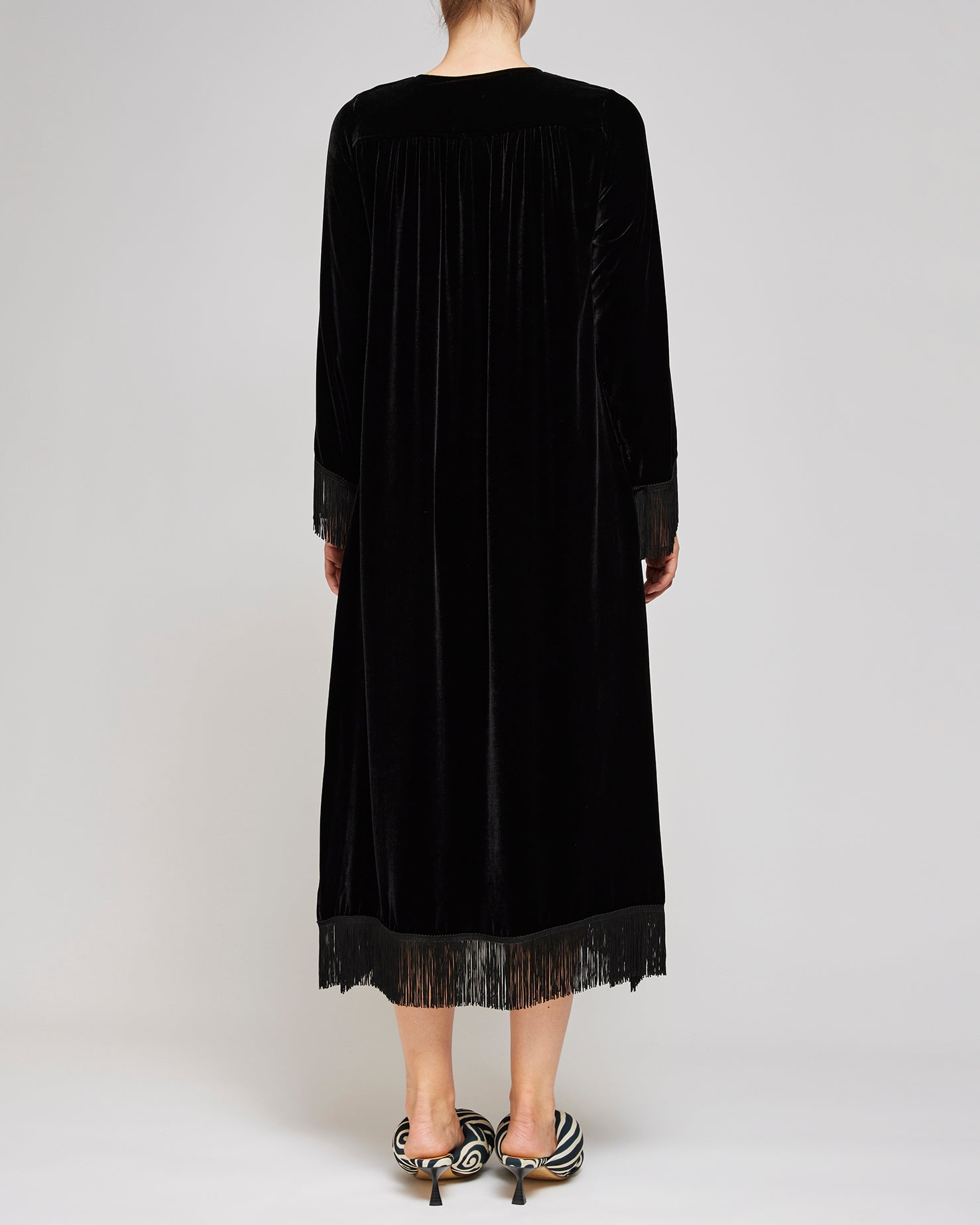 Mati Mati Black Carmen Long Dress