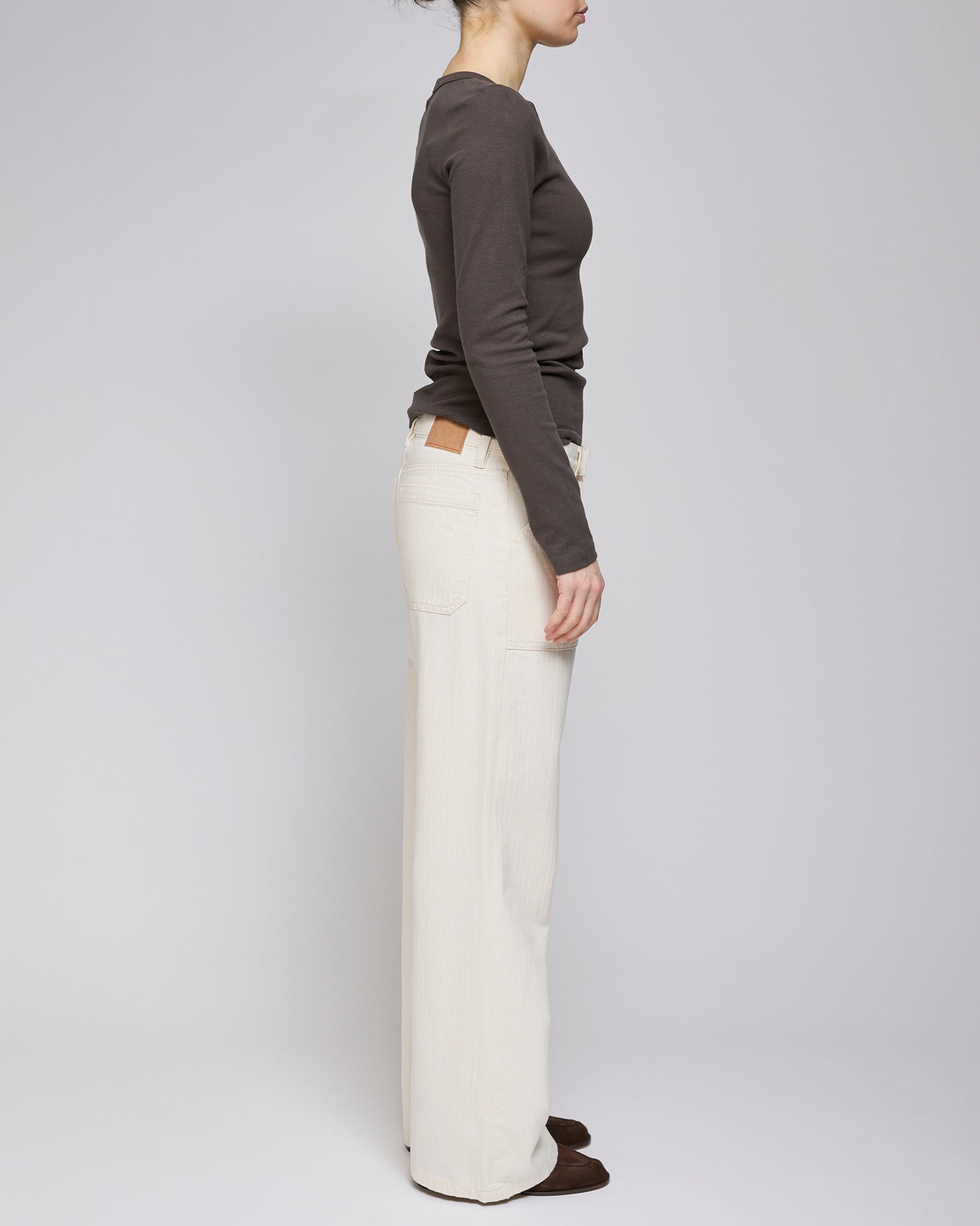 Jeanerica Chevron Ecru Guell Trousers