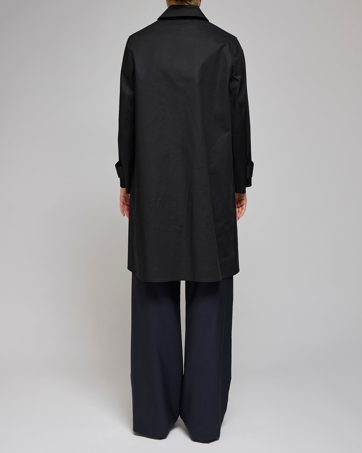 Mackintosh Black Banton Coat