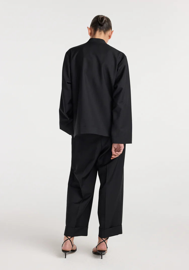 RÓHE Black Pankou Closure Jacket