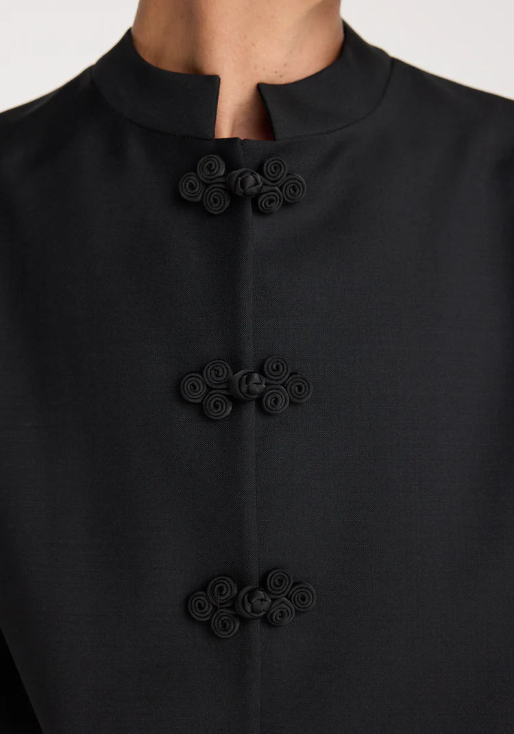RÓHE Black Pankou Closure Jacket