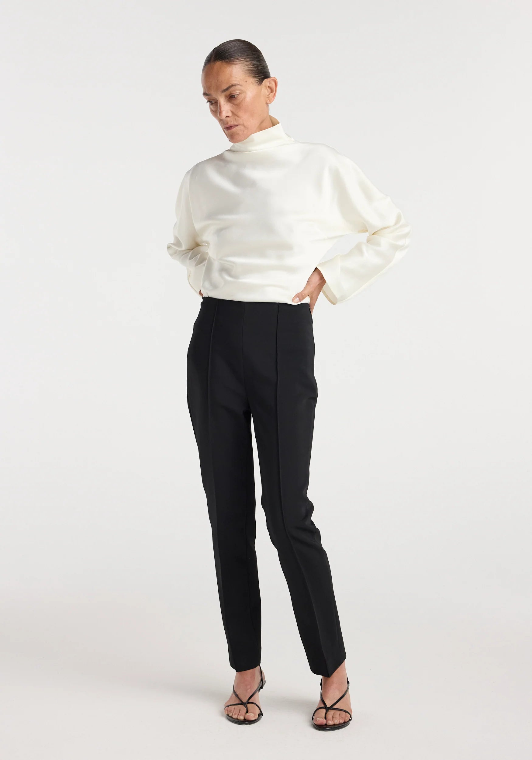 RÓHE Cigarette Leg Tailored Trousers