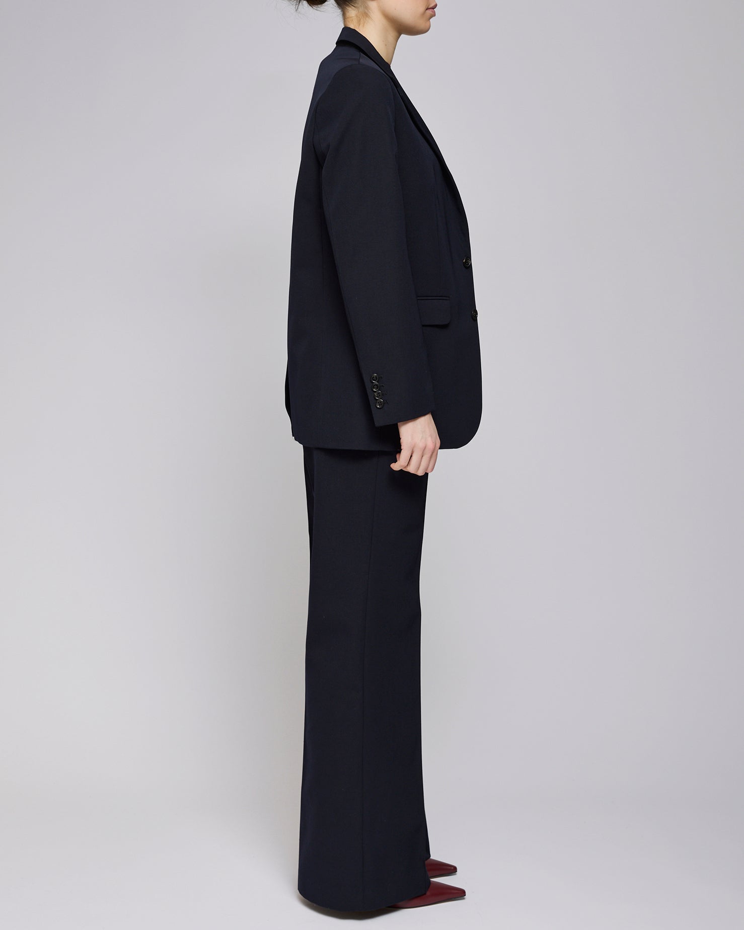 A.P.C Dark Navy Veste Tailleur Deux Boutons Blazer