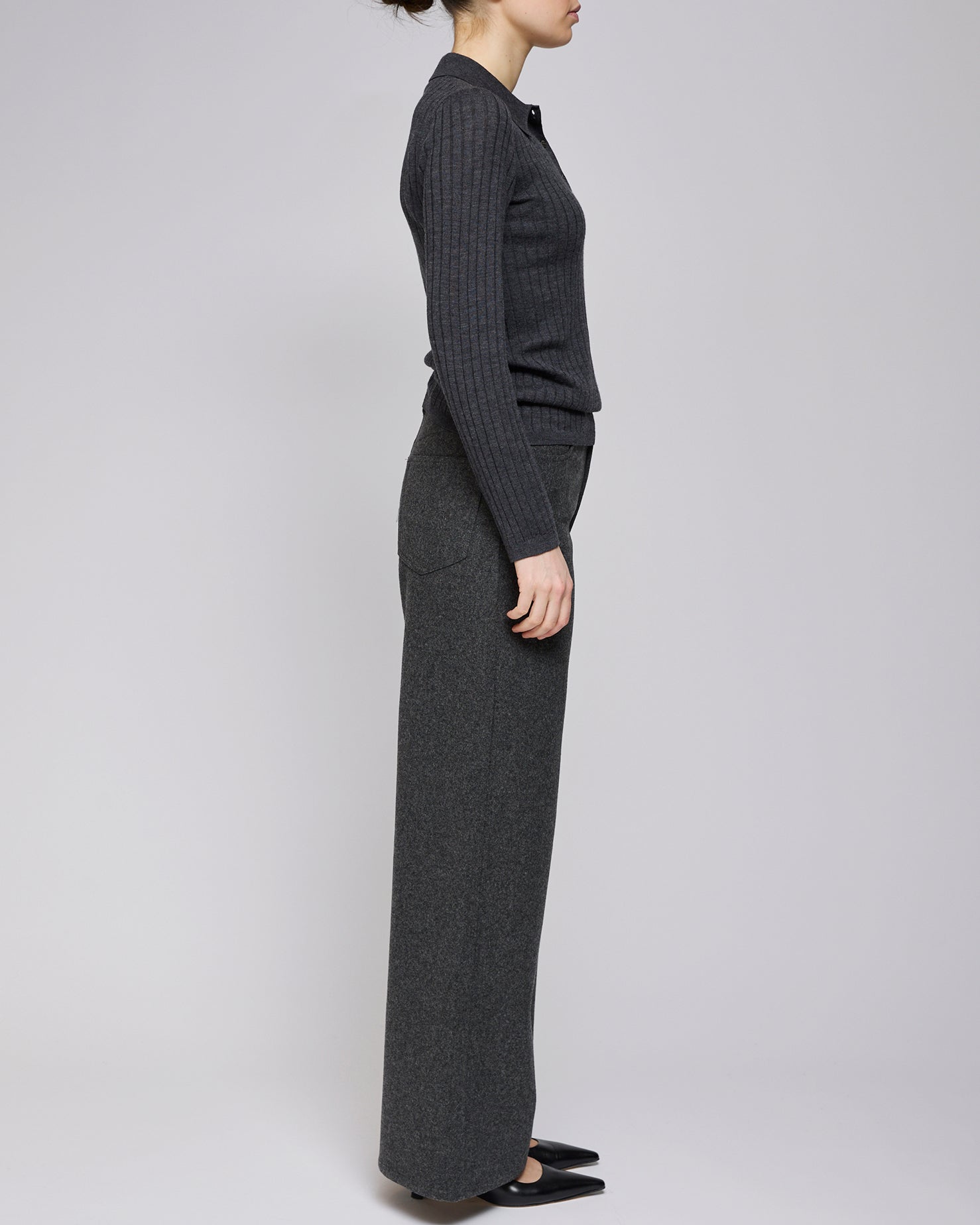 A.P.C. Anthracite Clyde Jean