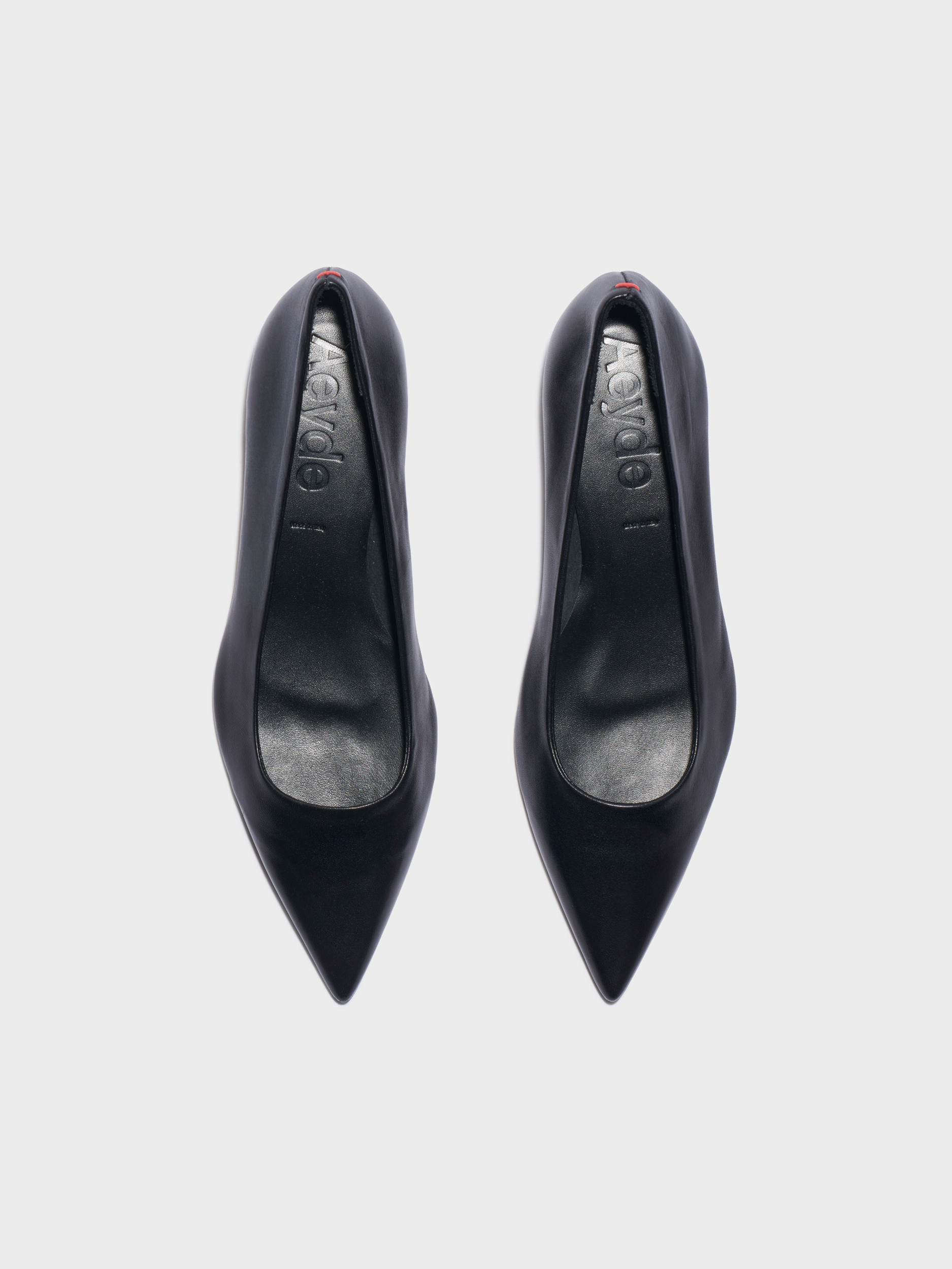 Aeyde Black Nappa Leather Judi Pumps