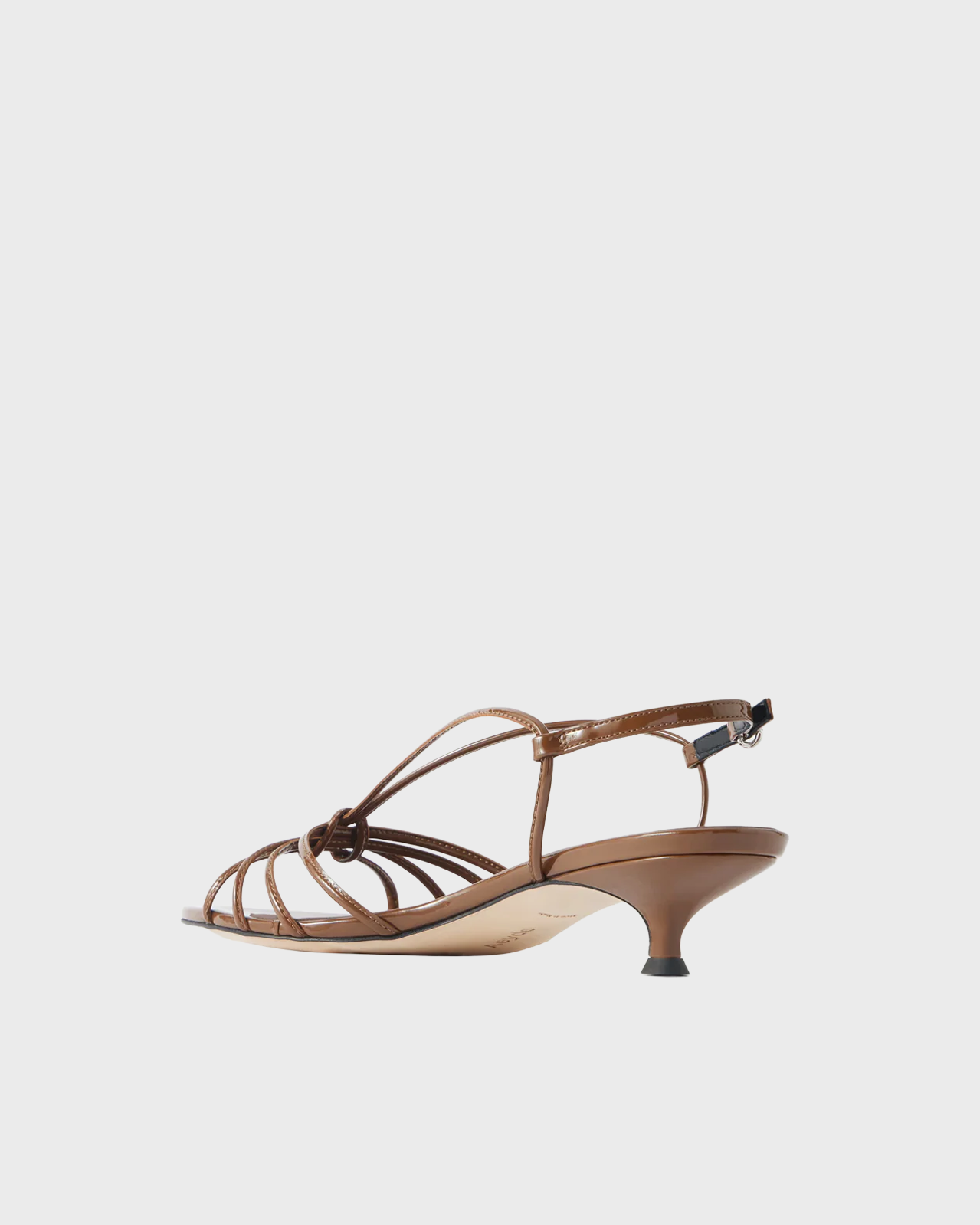 Aeyde Tobacco Amara Patent Calf Leather