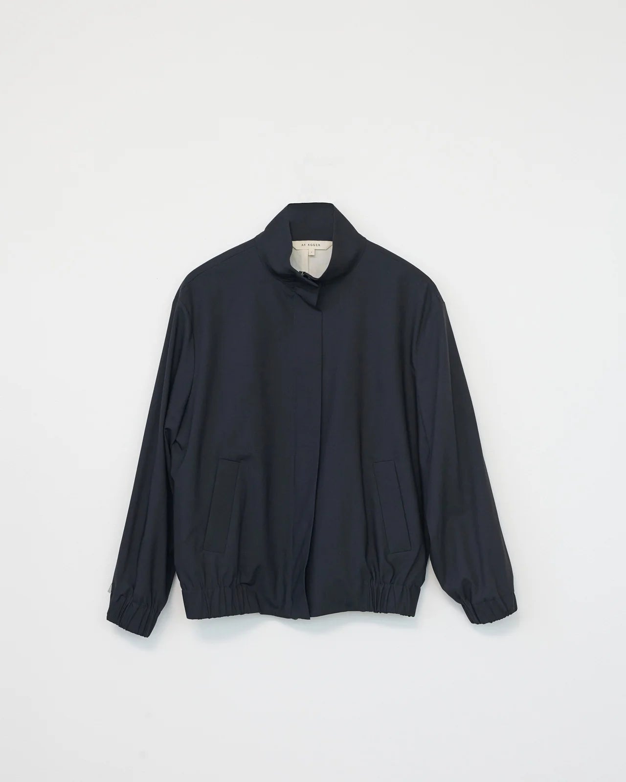 Af Agger Navy Tropical Wool Tracksuit Top