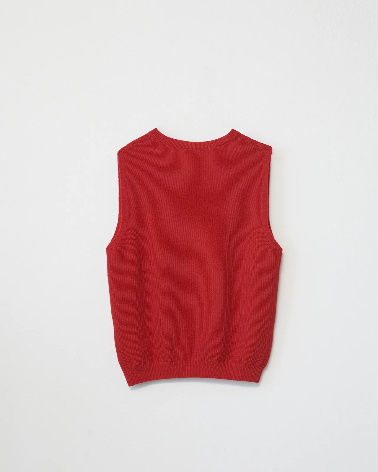 Af Agger Red Merino Knit Vest