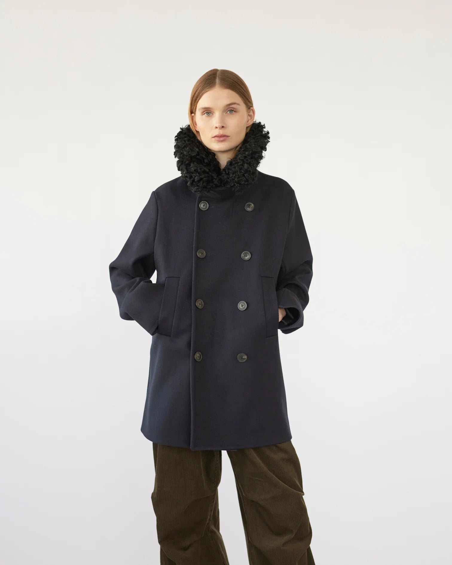 Af Agger Navy Hainsworth Peacoat