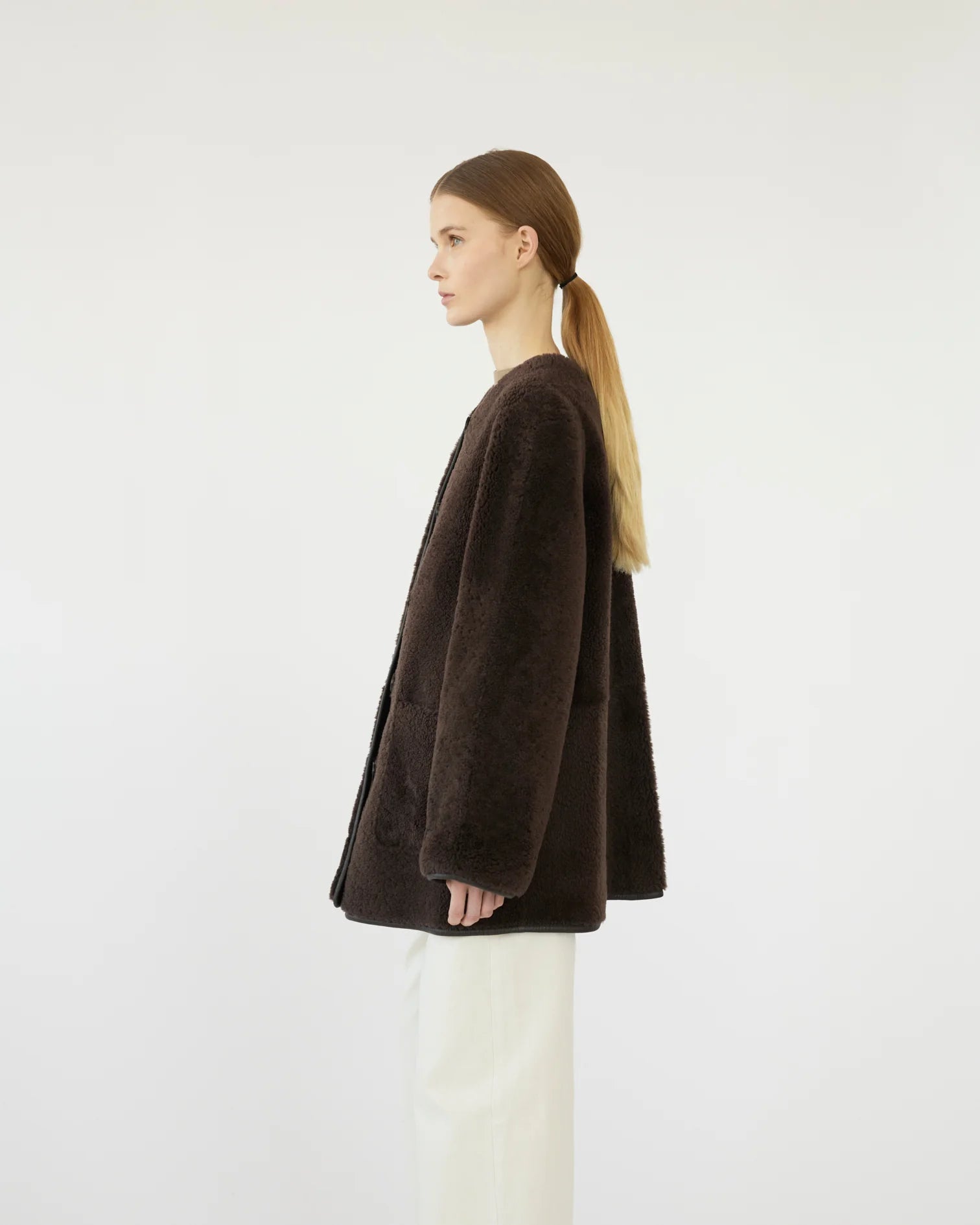 Af Agger Brown Shearling Coat