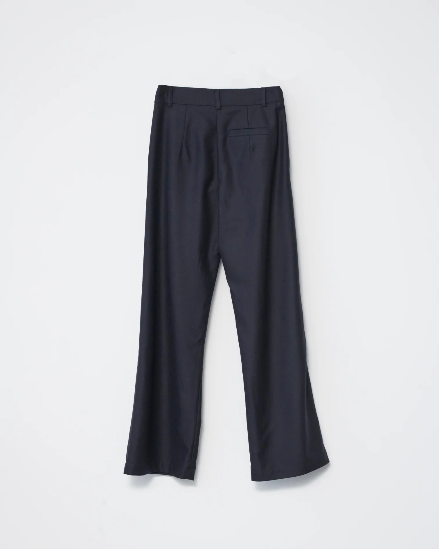 Af Agger Navy Fine Wool Wide Box Pants
