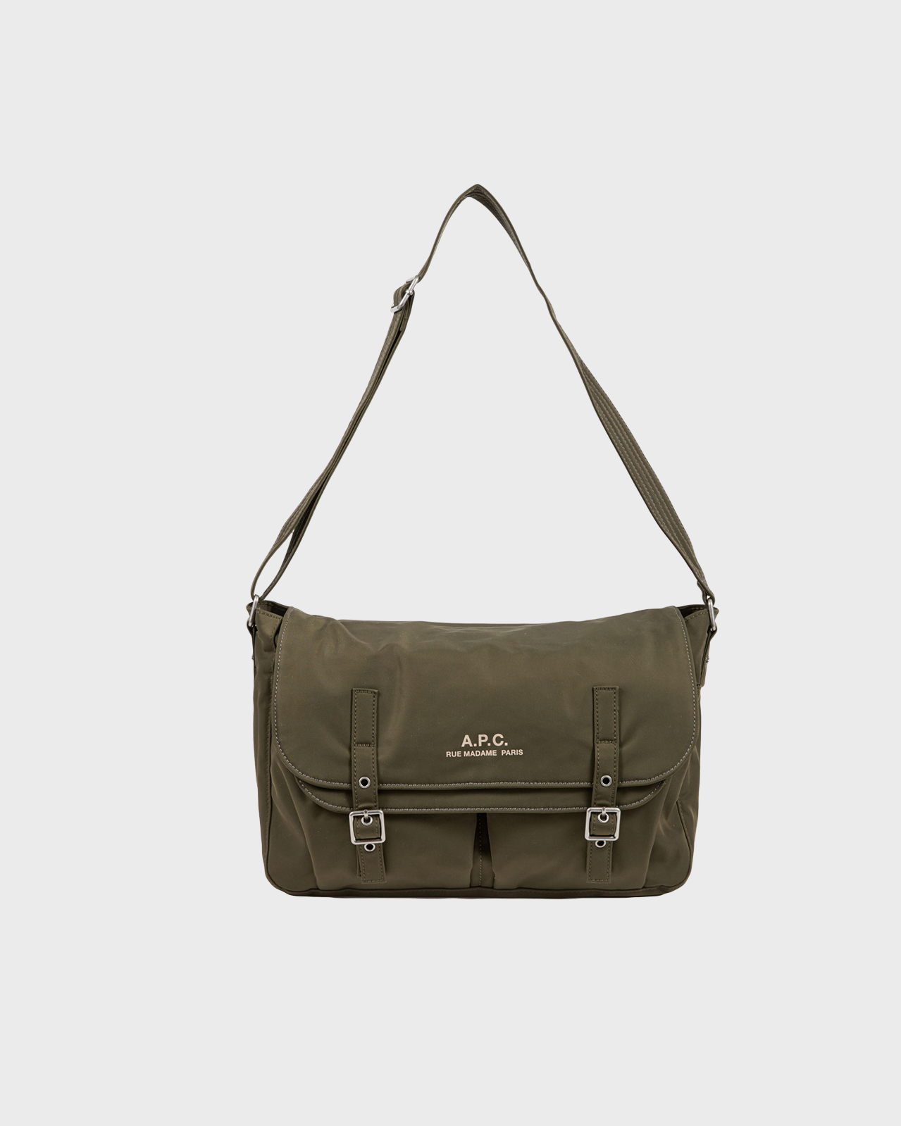 A.P.C. Khaki Messenger Archive Bag