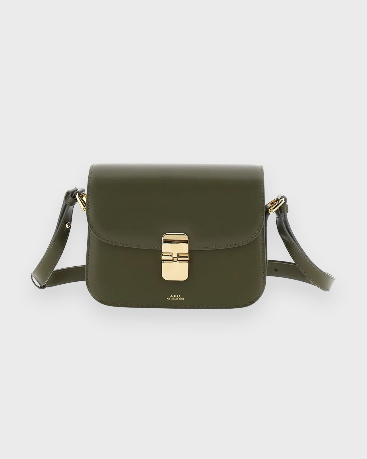 A.P.C. Small Grace Kaki Fonce Bag