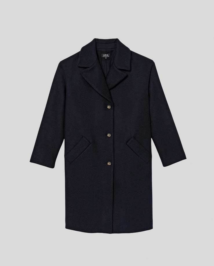 A.P.C Dark Navy Manteau Ninon Jacket