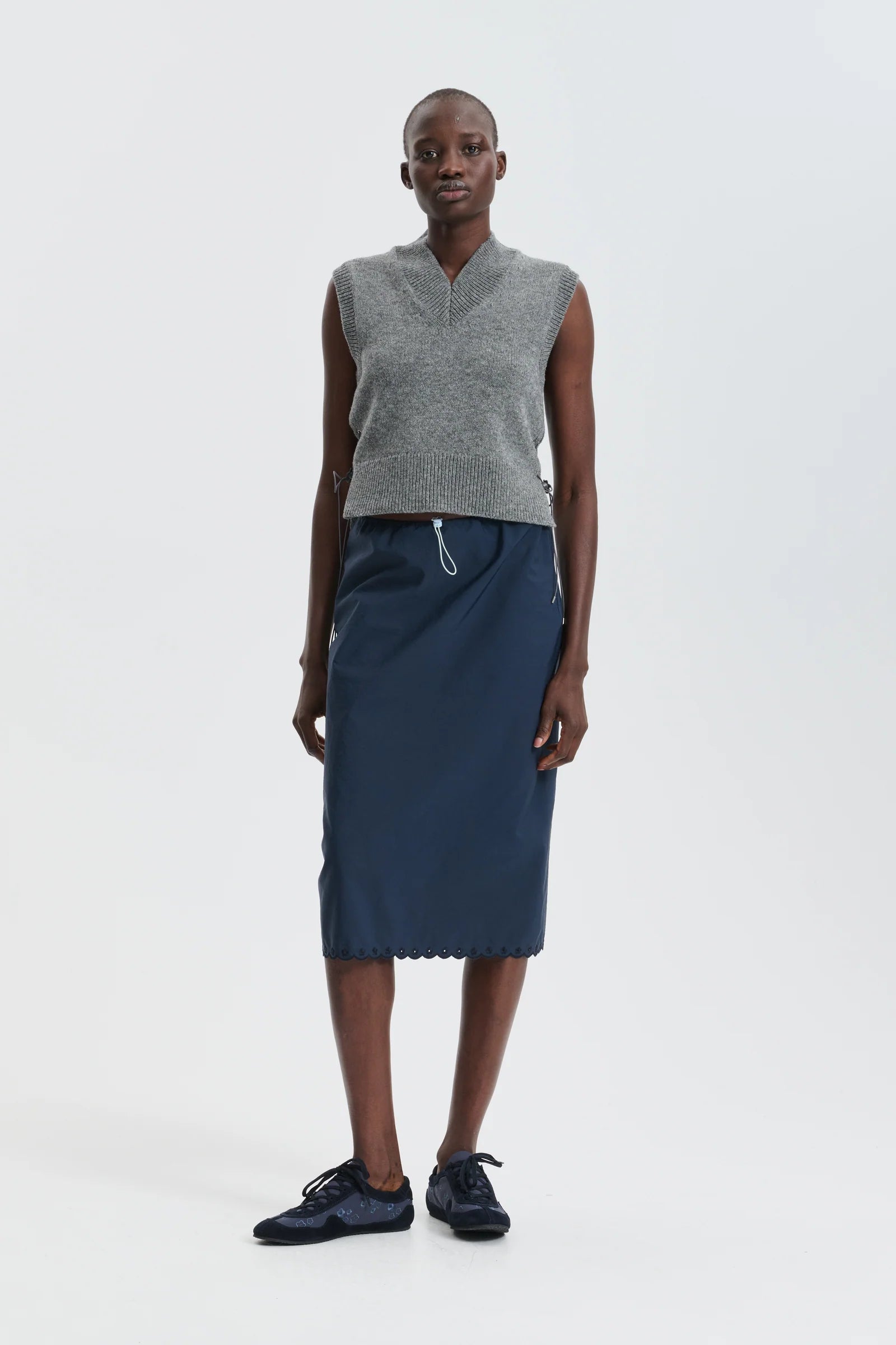 Cecilie Bahnsen Grey Fleetwood Vest