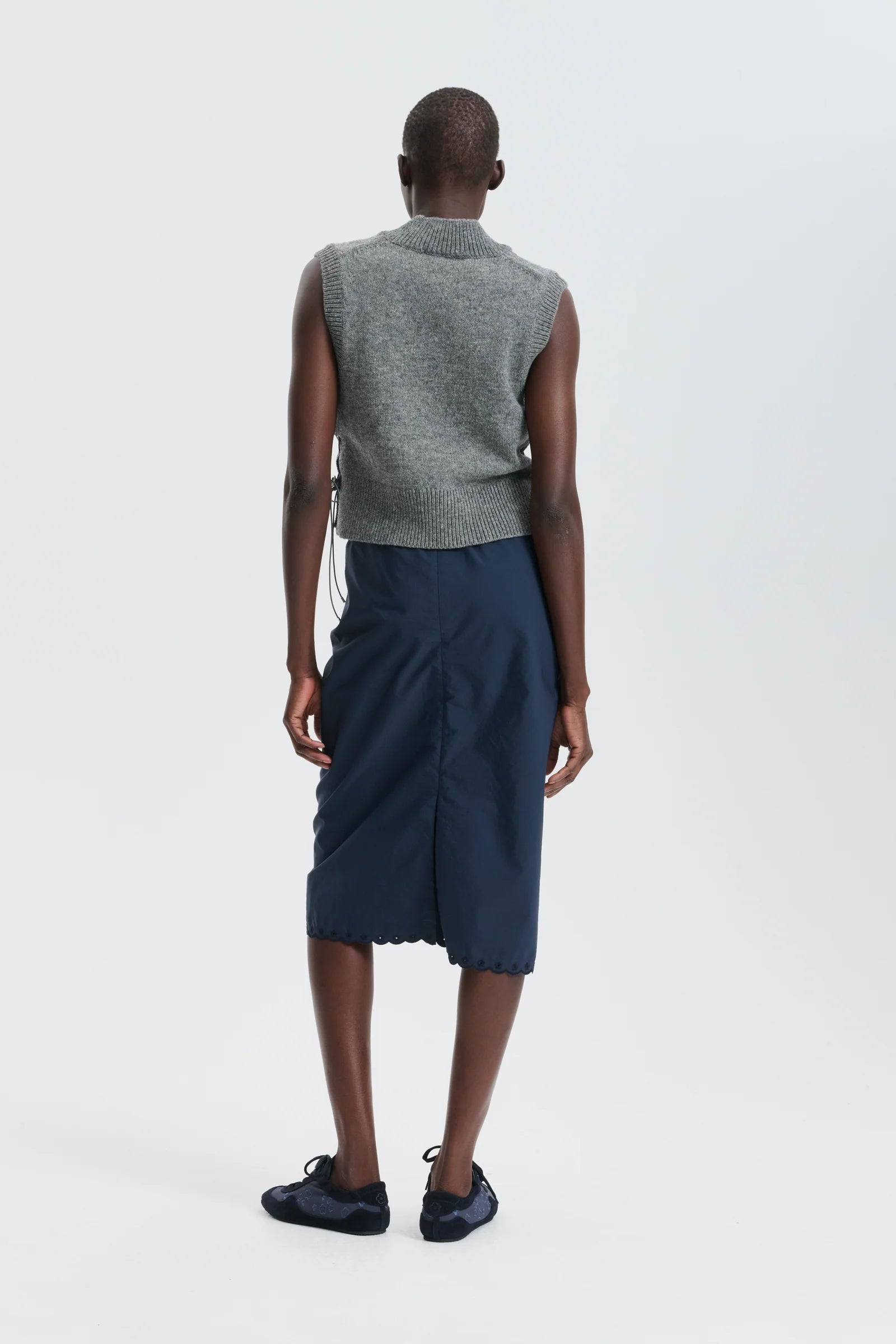 Cecilie Bahnsen Grey Fleetwood Vest
