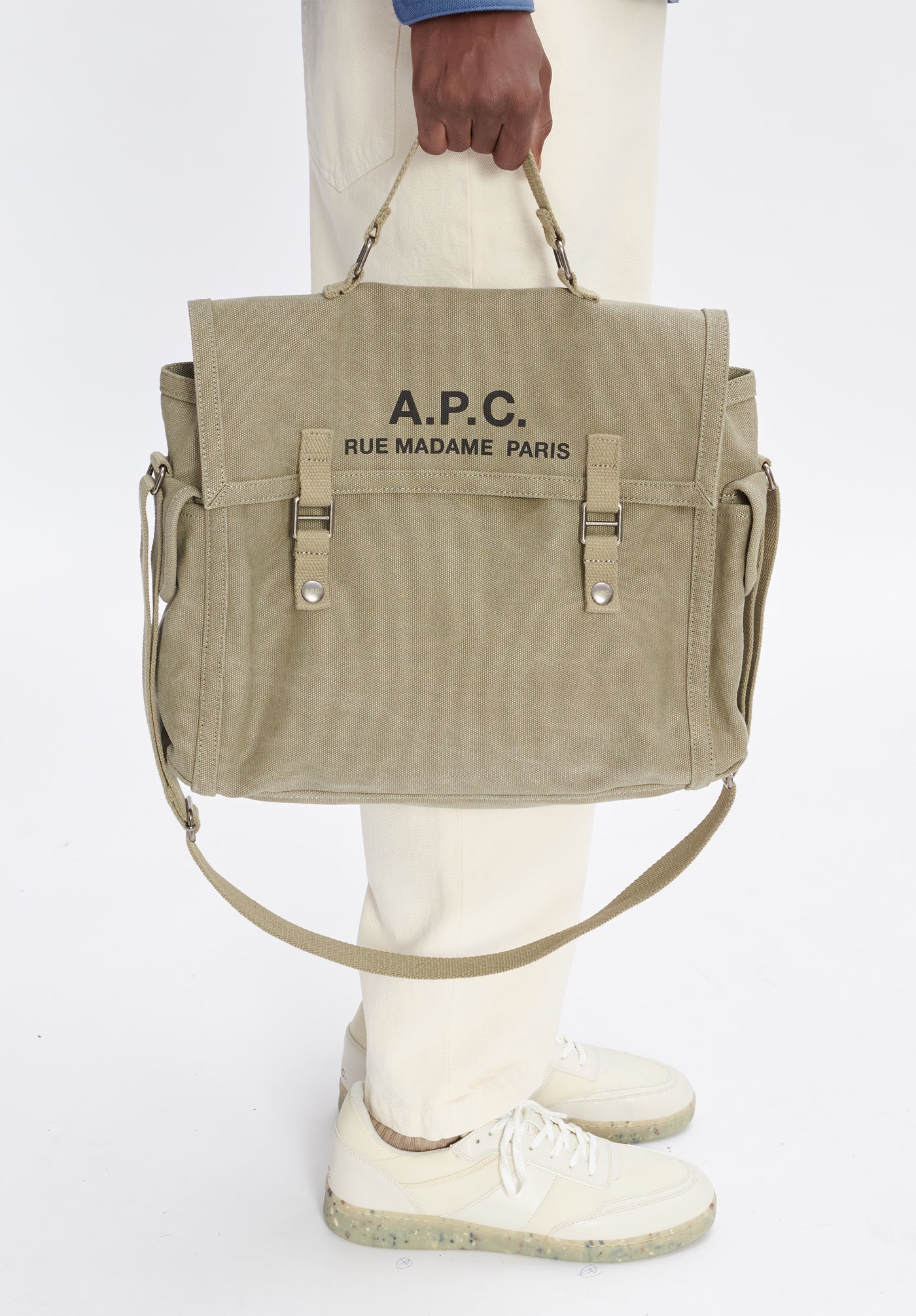 A.P.C. Khaki Recuperation Bag