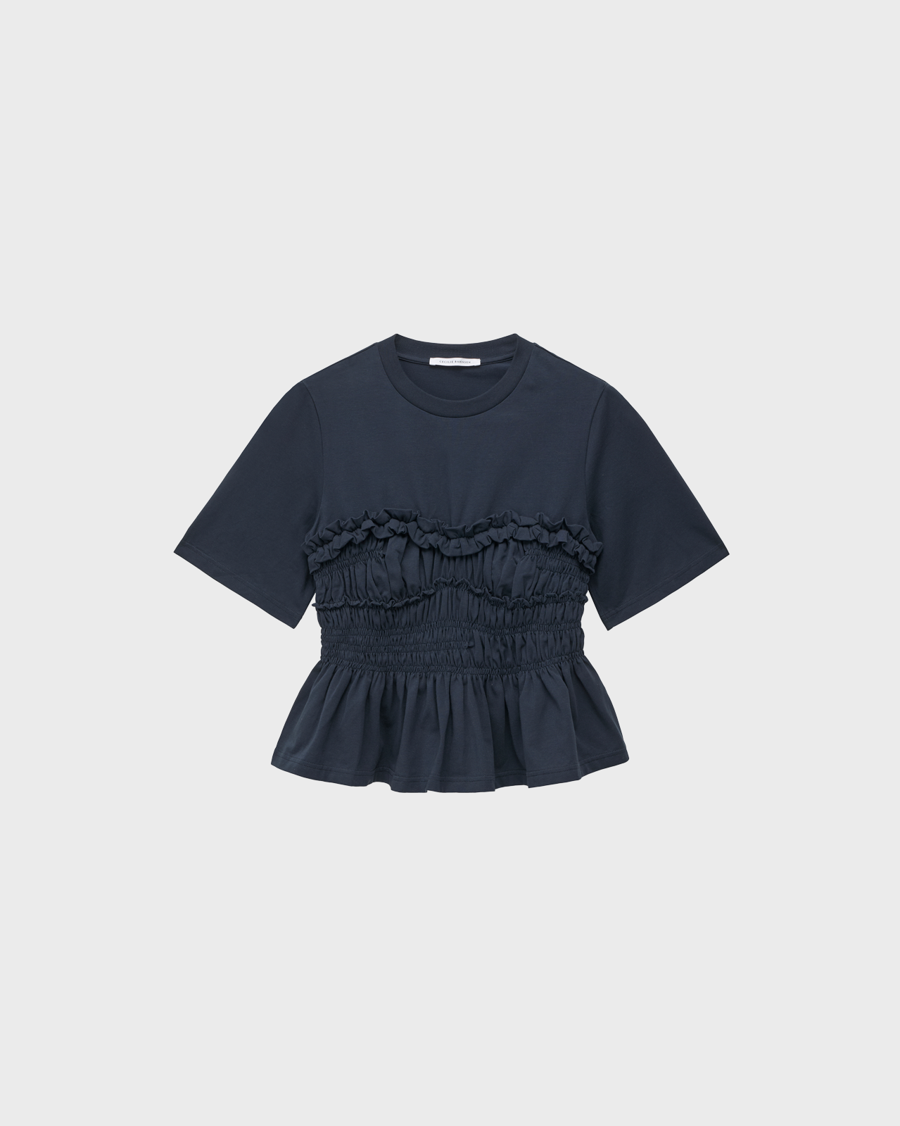 Cecilie Bahnsen Navy Jersey T-shirt