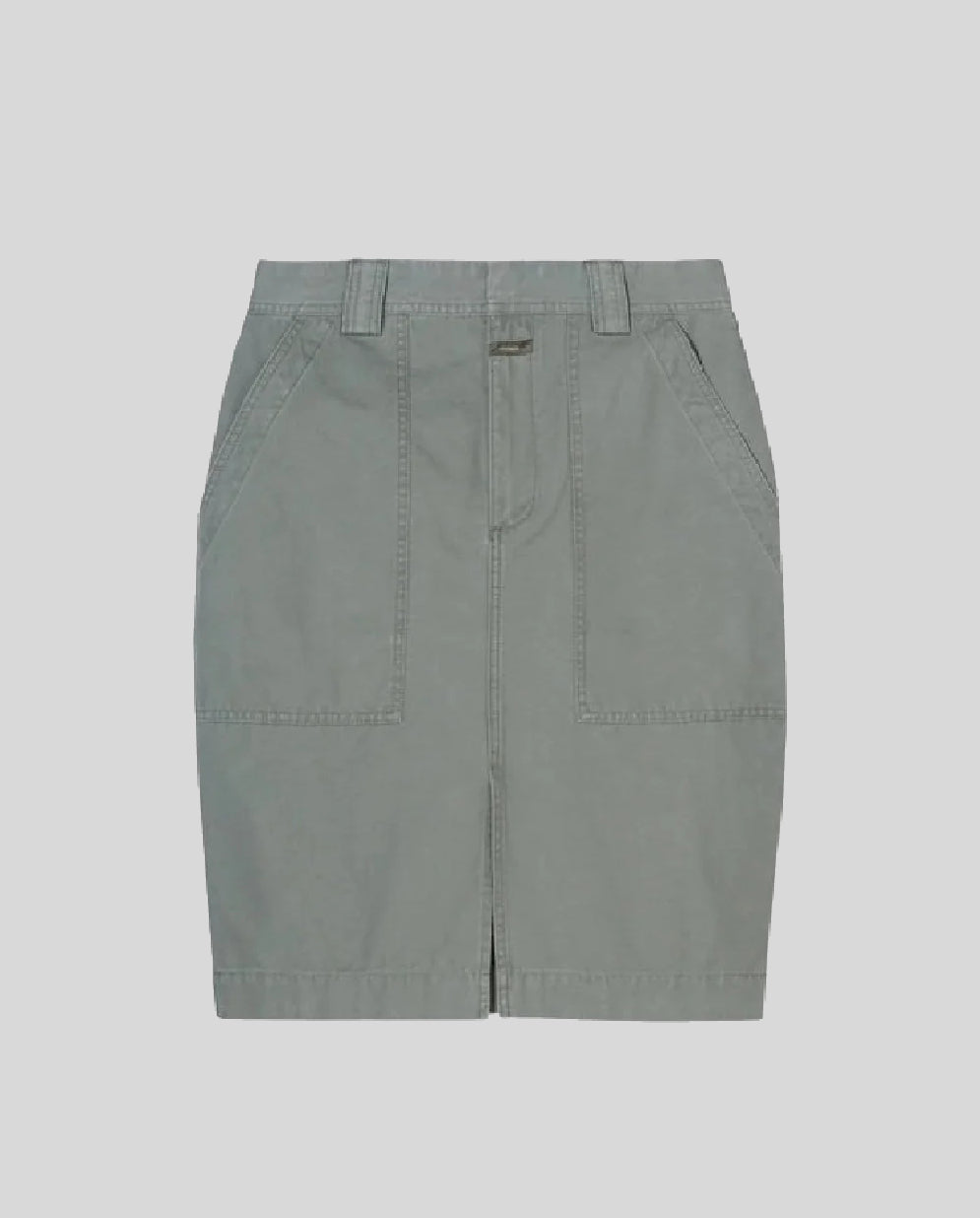 Closed Faded Green Utility Skirt