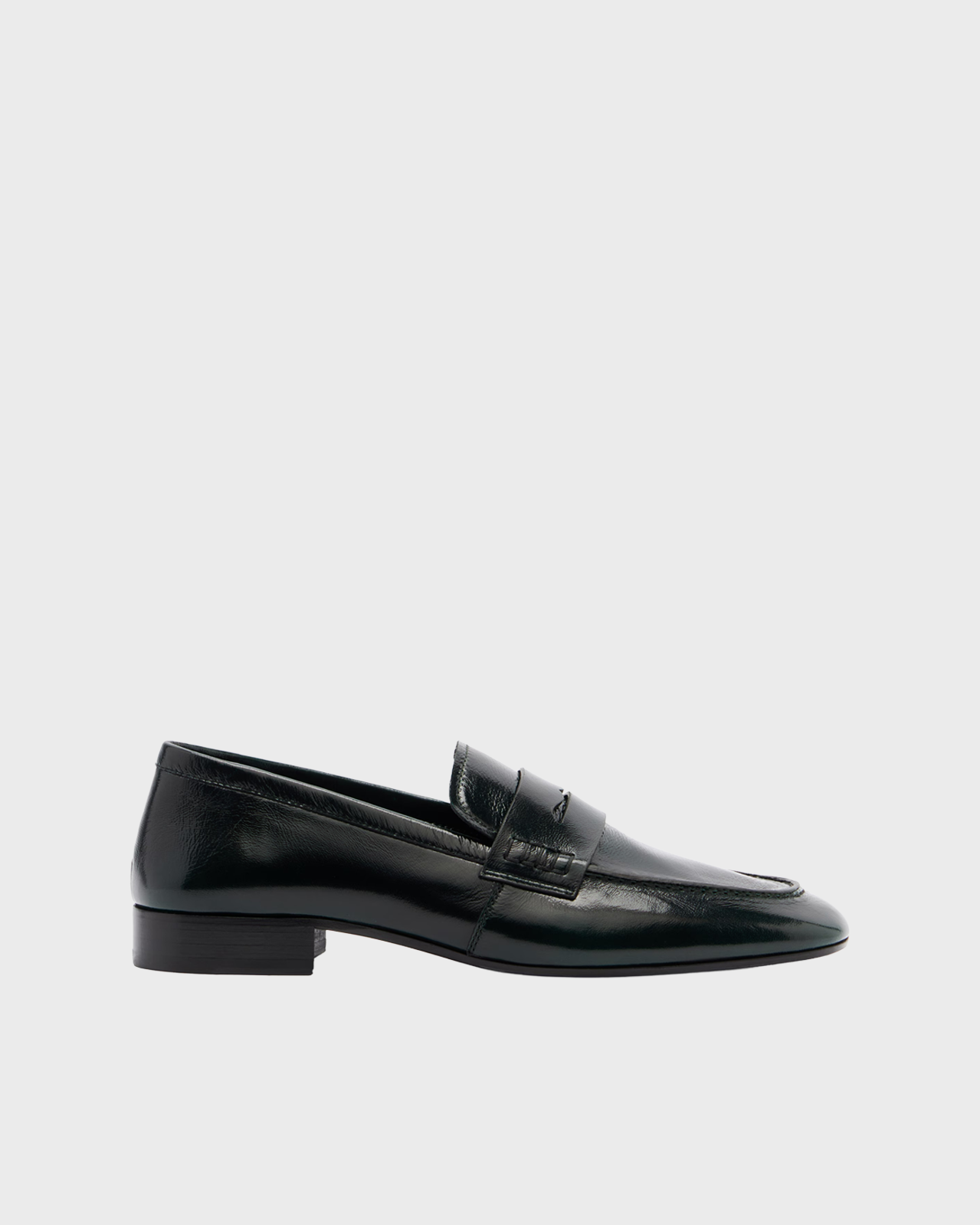 Dries Van Noten Black Leather Loafers