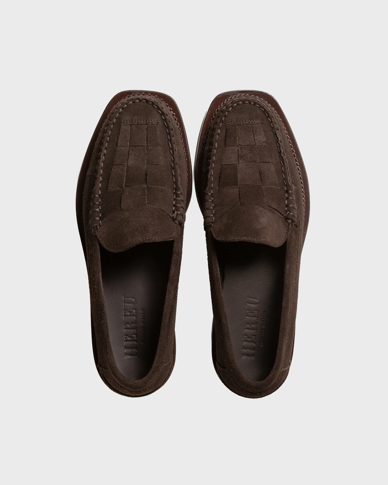 Hereu Nombela Suede Dark Brown Tassel Slip on Loafer
