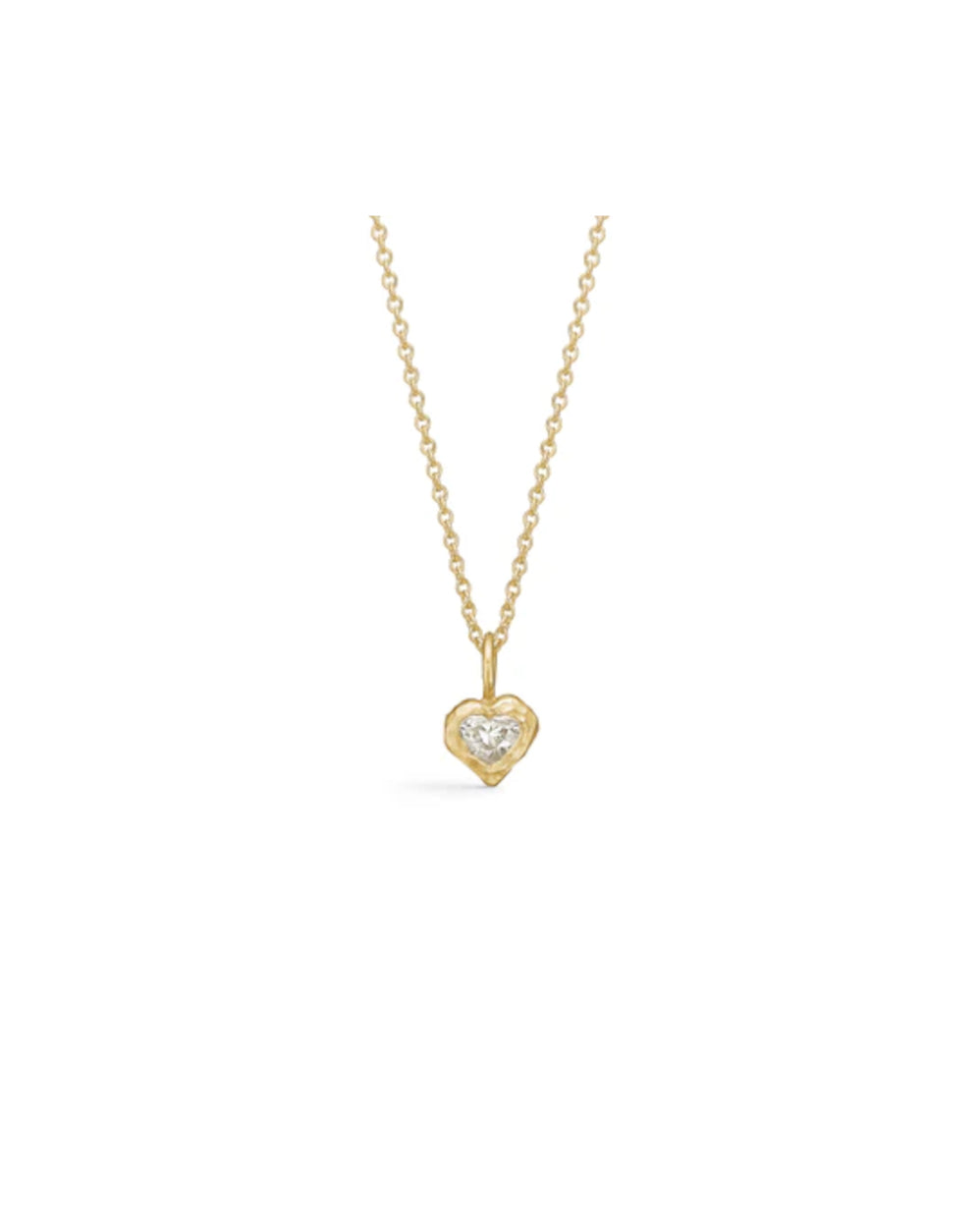 Sara Jin Mi Heart Diamond Necklace