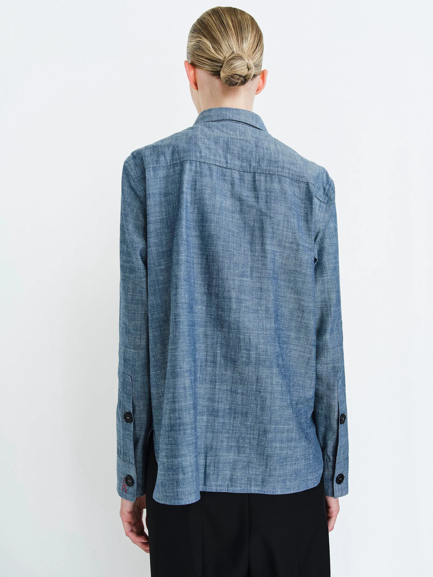 RIKA STUDIO Indigo Chambray Bob Shirt