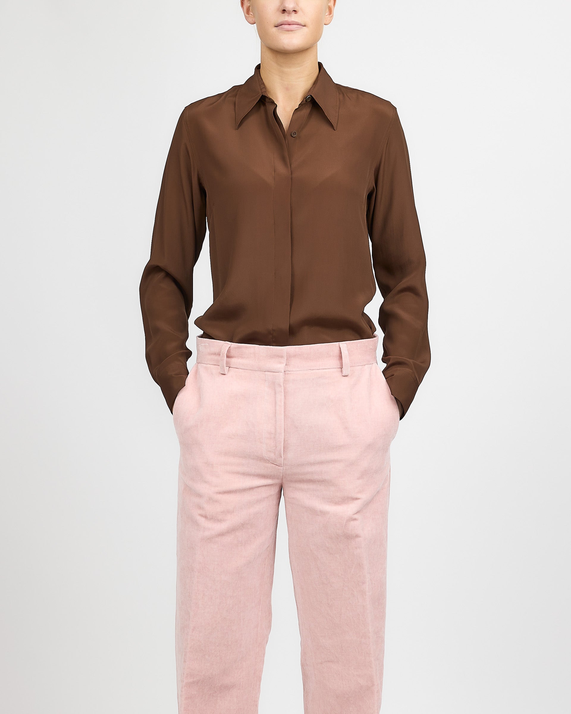 Dries Van Noten Brown Chowy Shirt