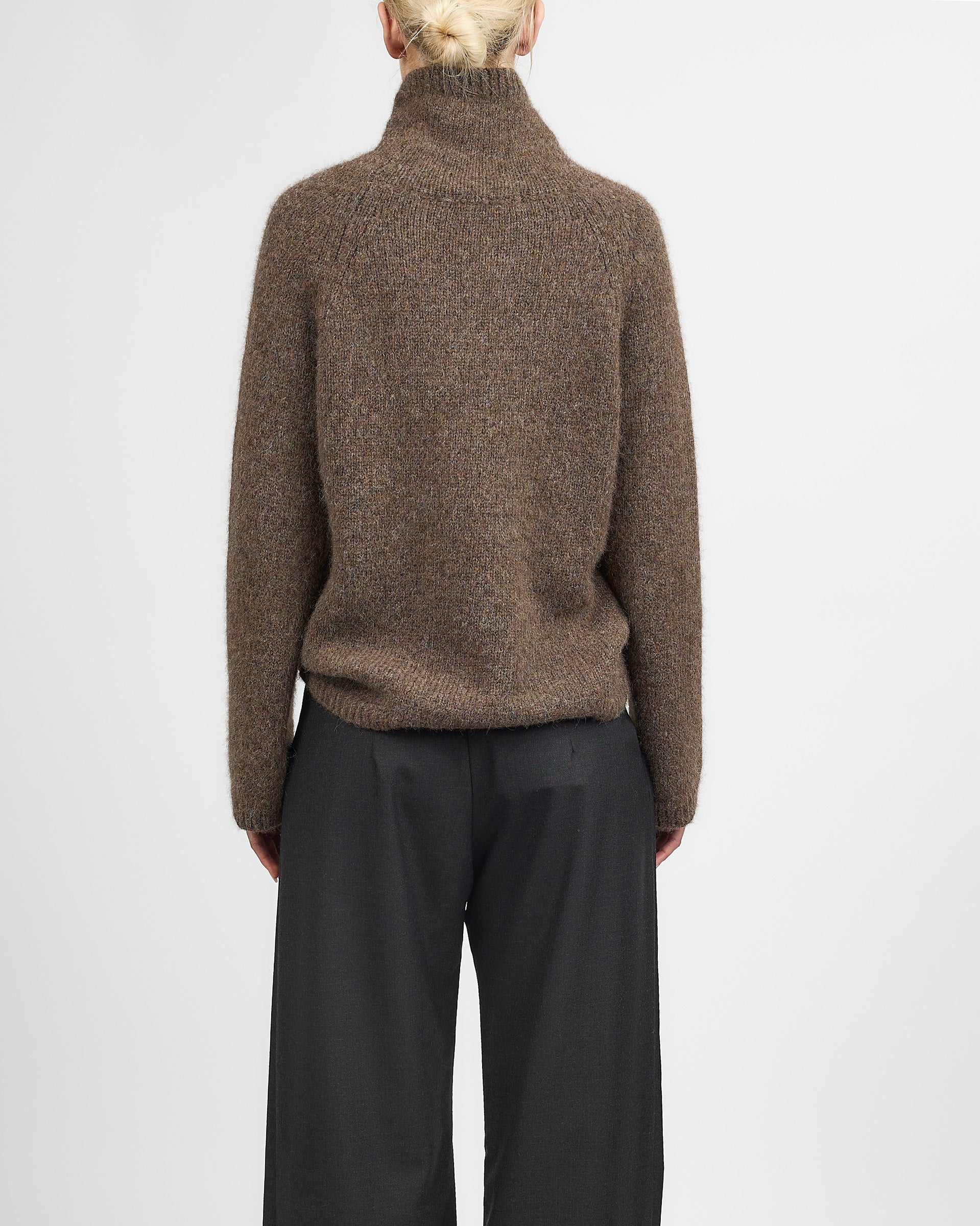 Af Agger Brushed Knit Jumper Brown