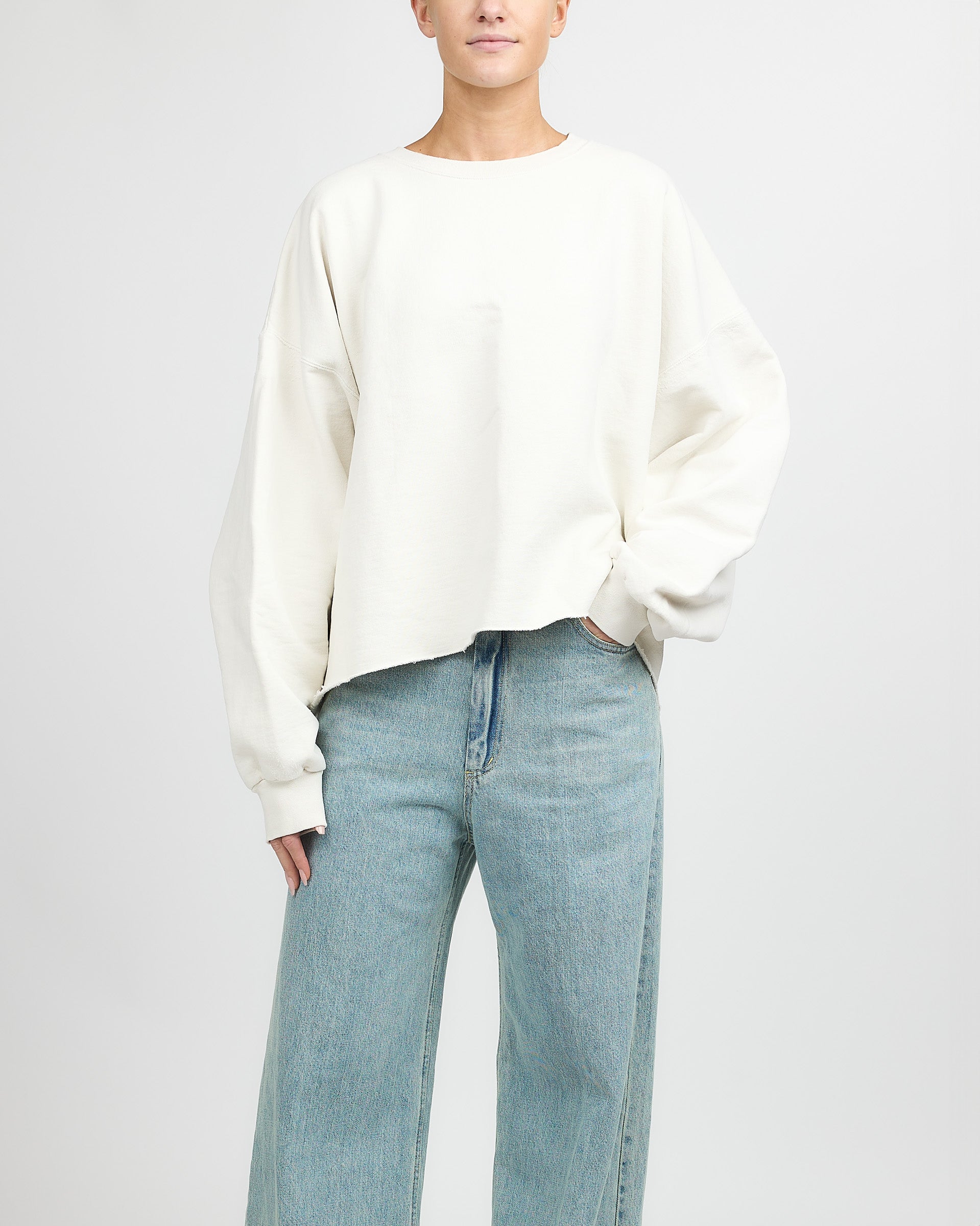 Rachel Comey White Fonder Sweatshirt Oversized FF2