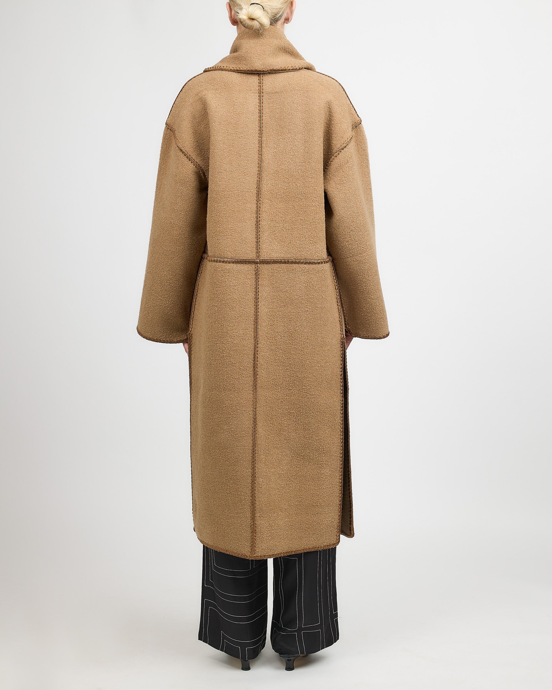 Toteme Embroidery Coat Camel