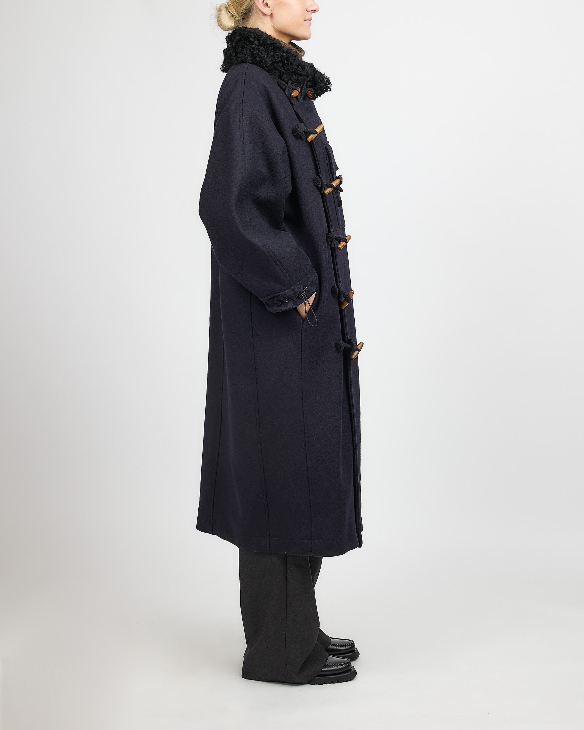 Af Agger Hainsworth Wool Oficer Coat Navy