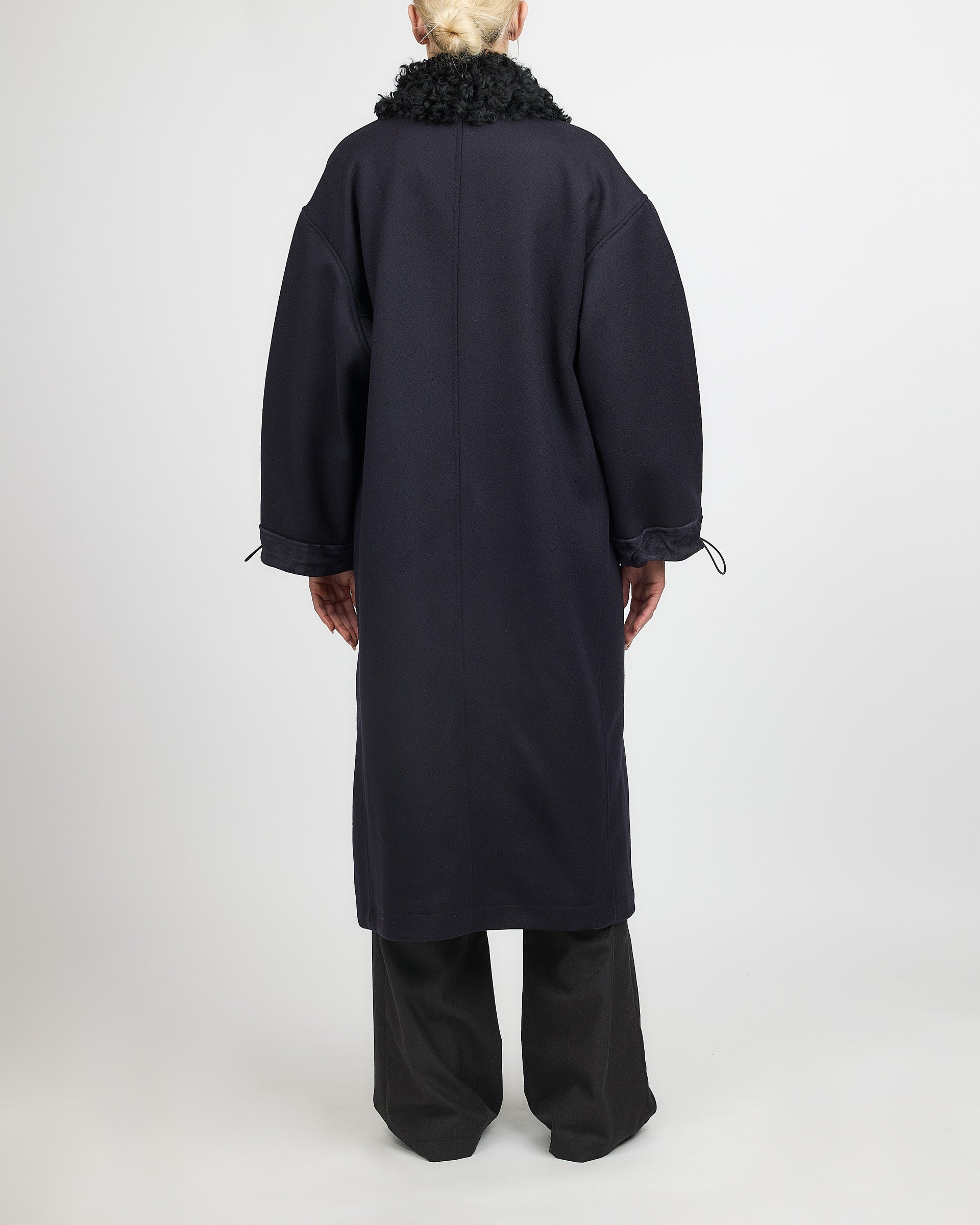 Af Agger Hainsworth Wool Oficer Coat Navy