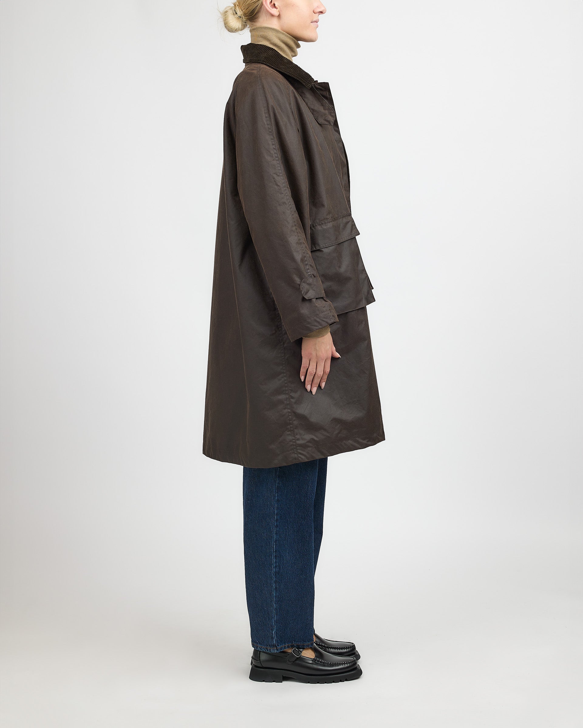 Af Agger Oilskin Coat Brown