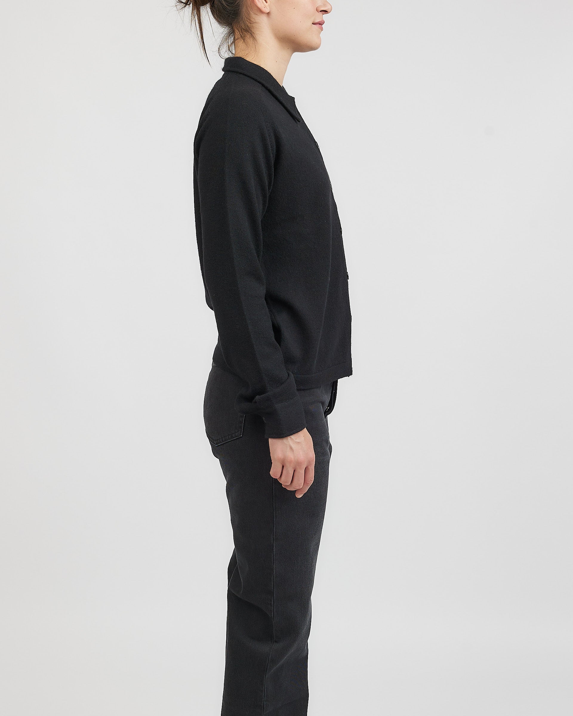 Toteme Raglan-Sleeve Cashmere Cardigan Black